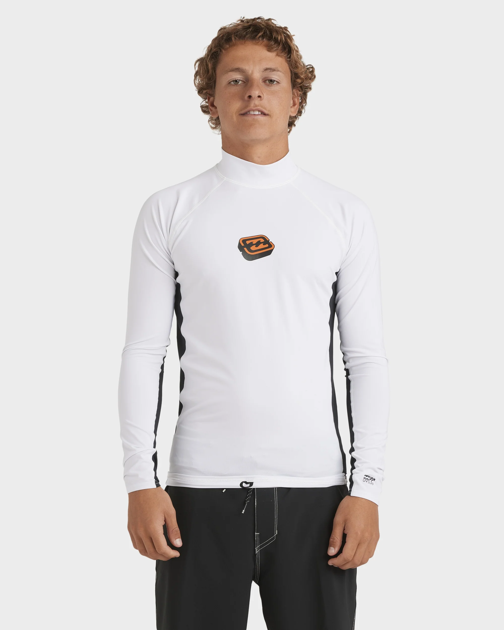 Mens Jimmy Contrast Long Sleeve Rash Vest - Image 2