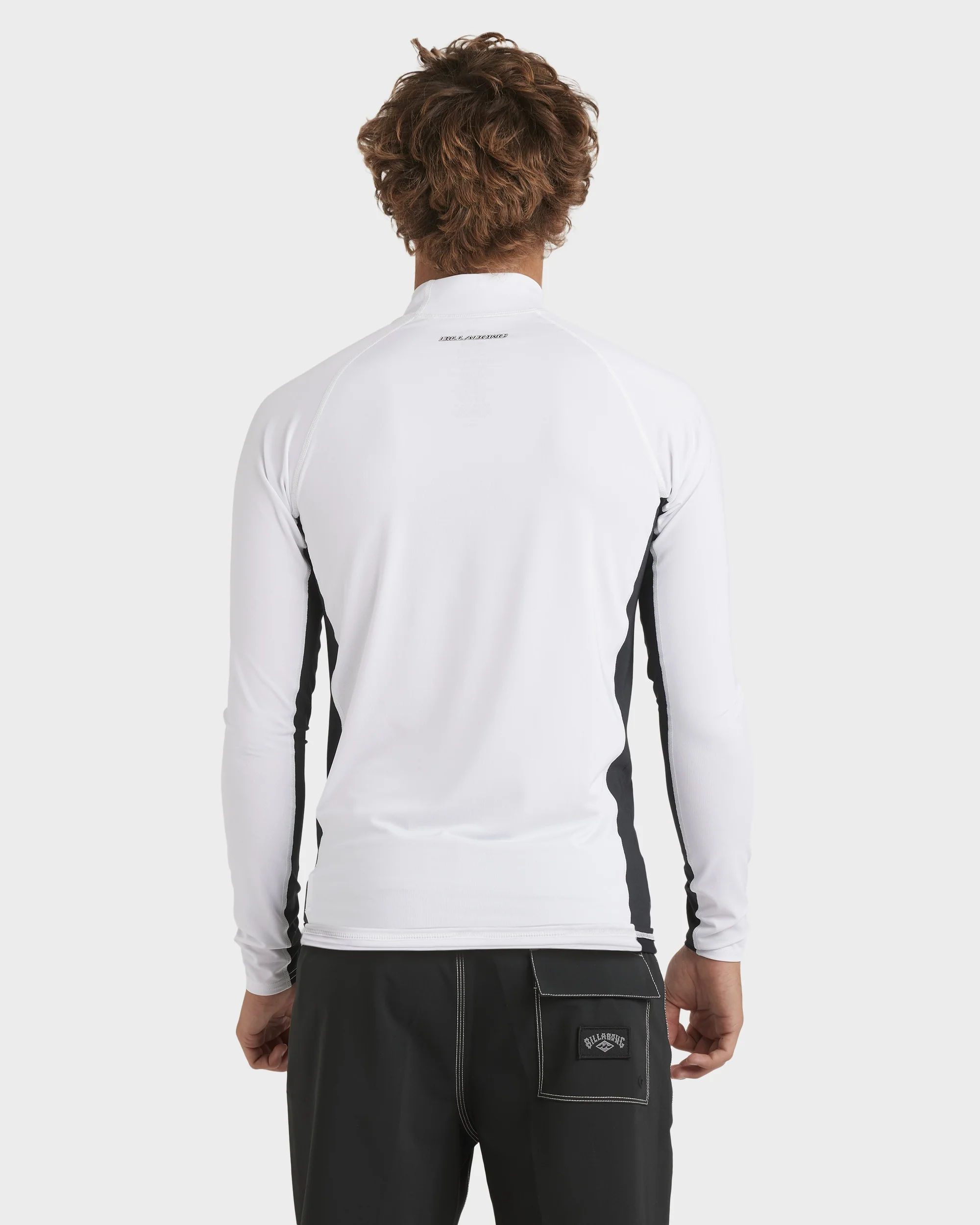 Mens Jimmy Contrast Long Sleeve Rash Vest - Image 3