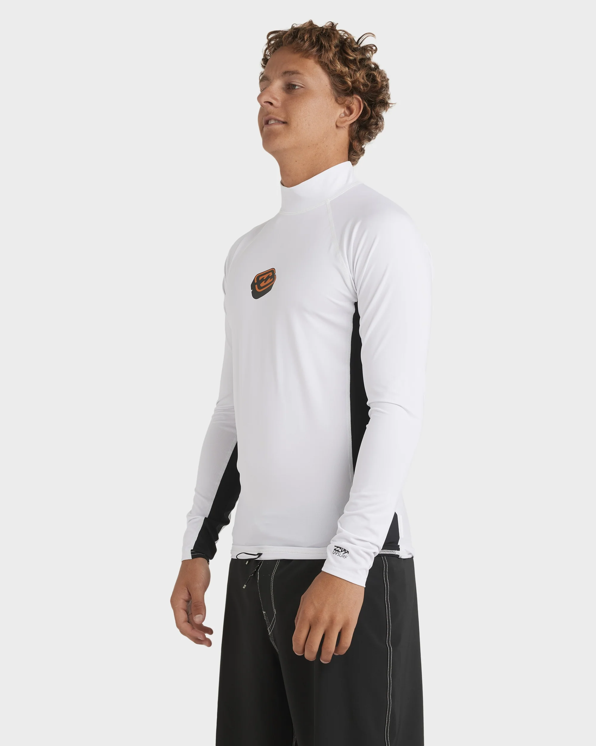 Mens Jimmy Contrast Long Sleeve Rash Vest - Image 4
