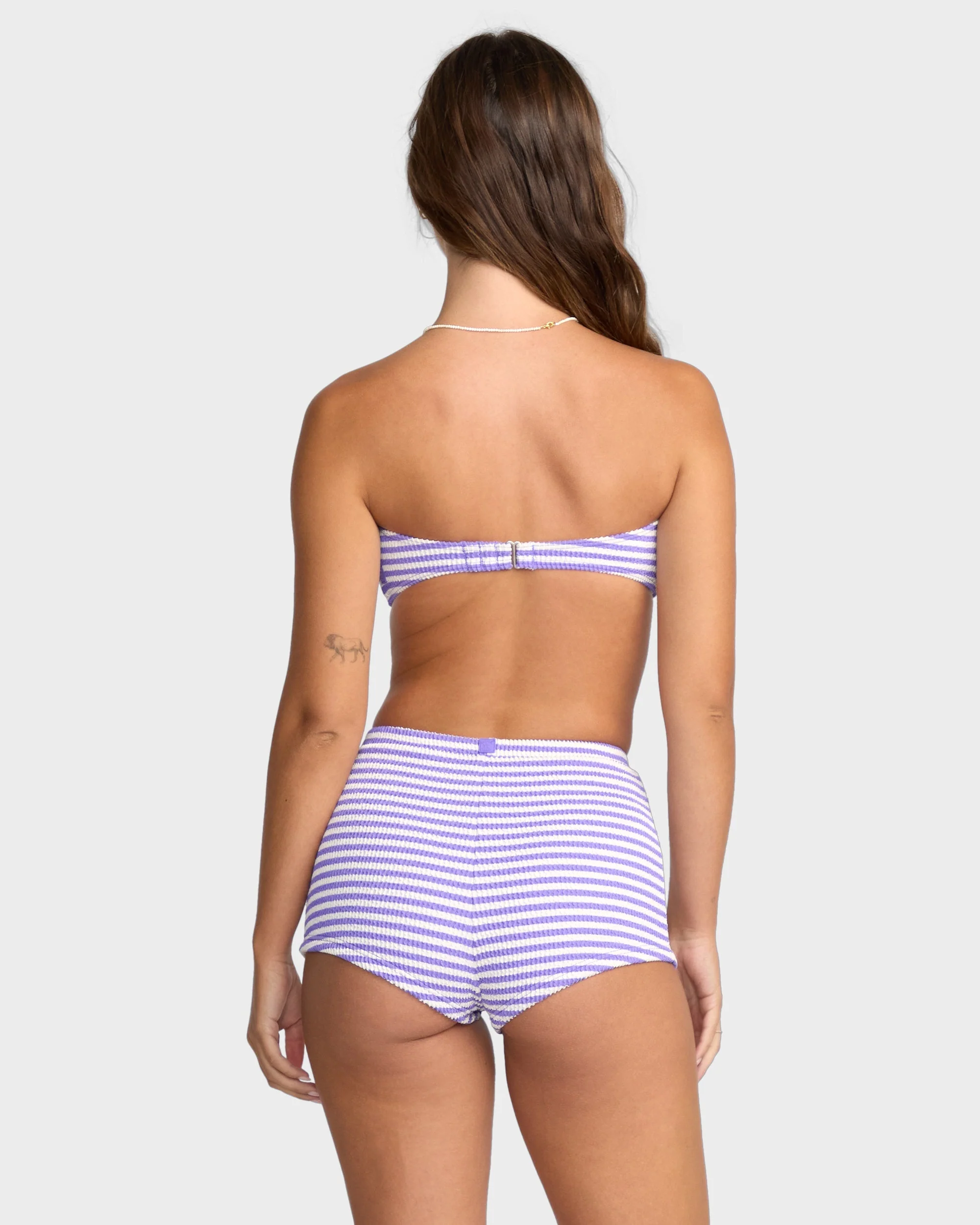Womens Josie Summer High Drew Bandeau Bikini Top - Image 3