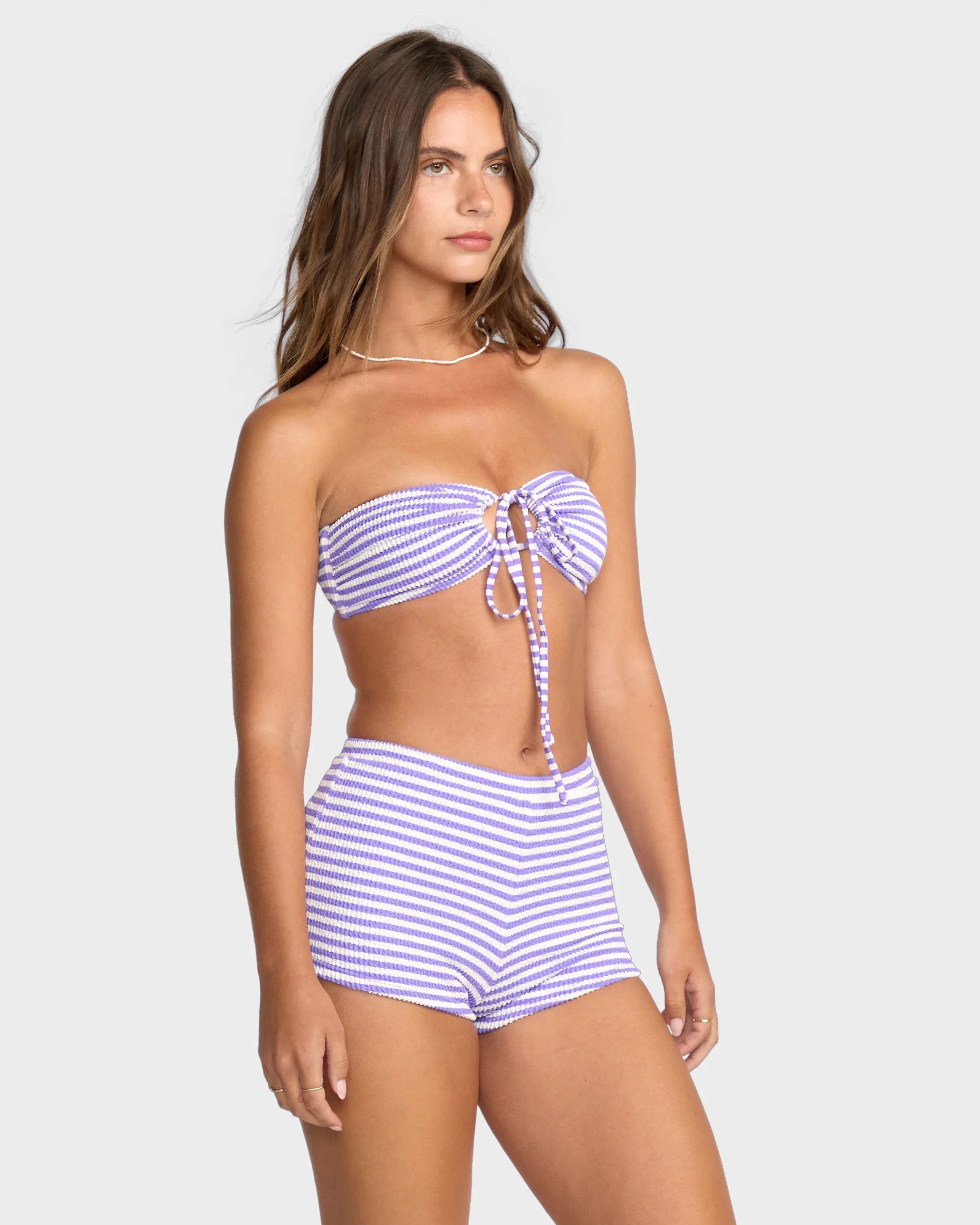 Womens Josie Summer High Drew Bandeau Bikini Top - Image 5