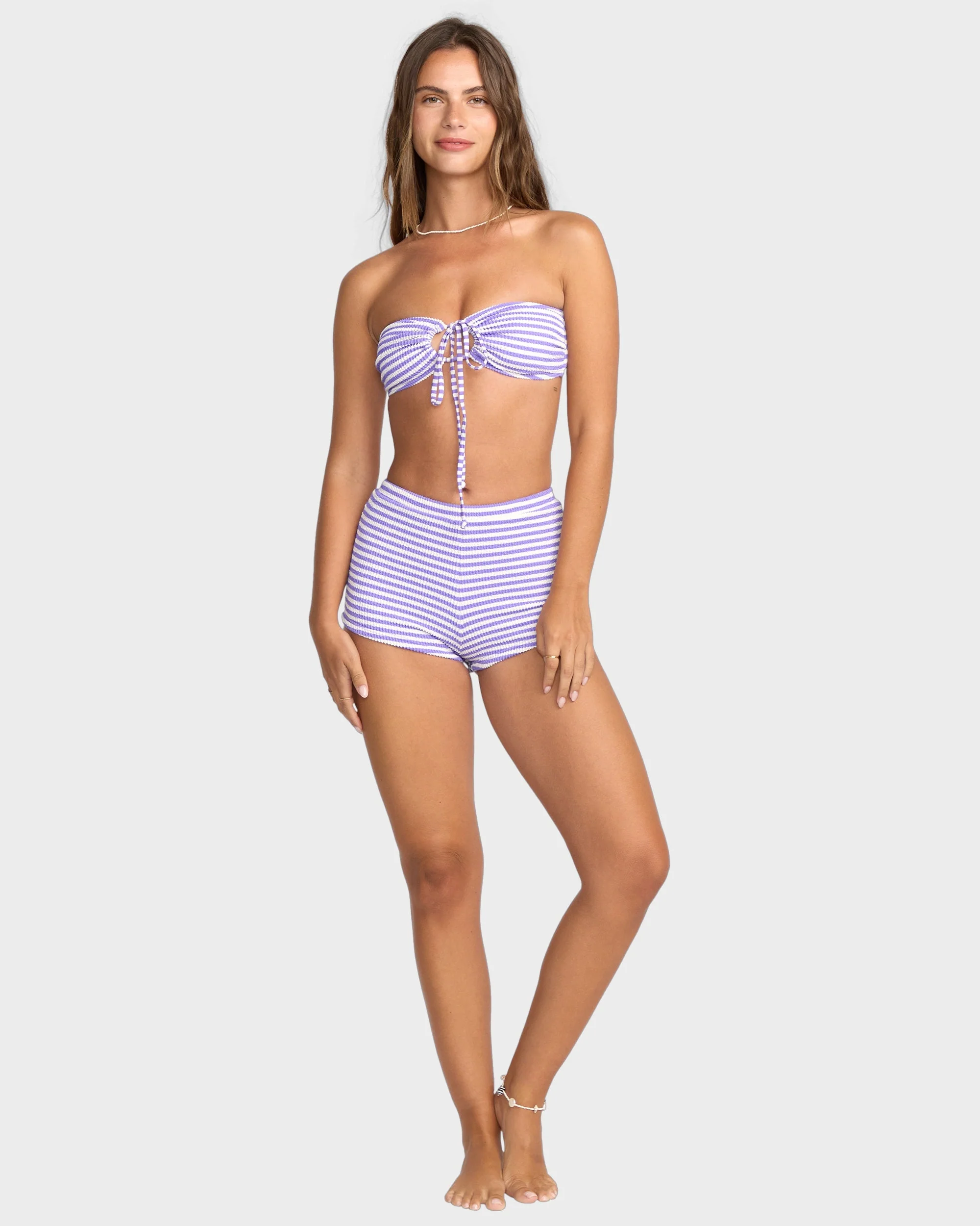 Womens Josie Summer High Drew Bandeau Bikini Top - Image 6