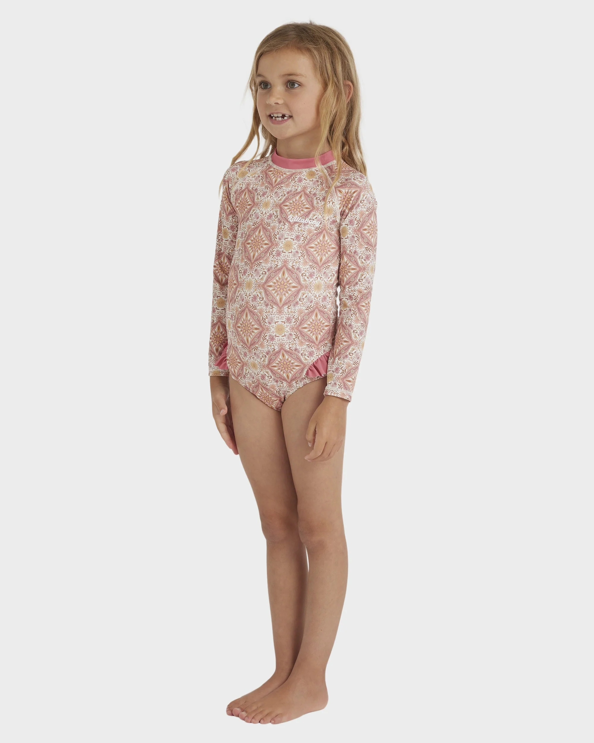 Girls 0-5 Just For You Long Sleeve Bodysuit Rash Vest - Image 3