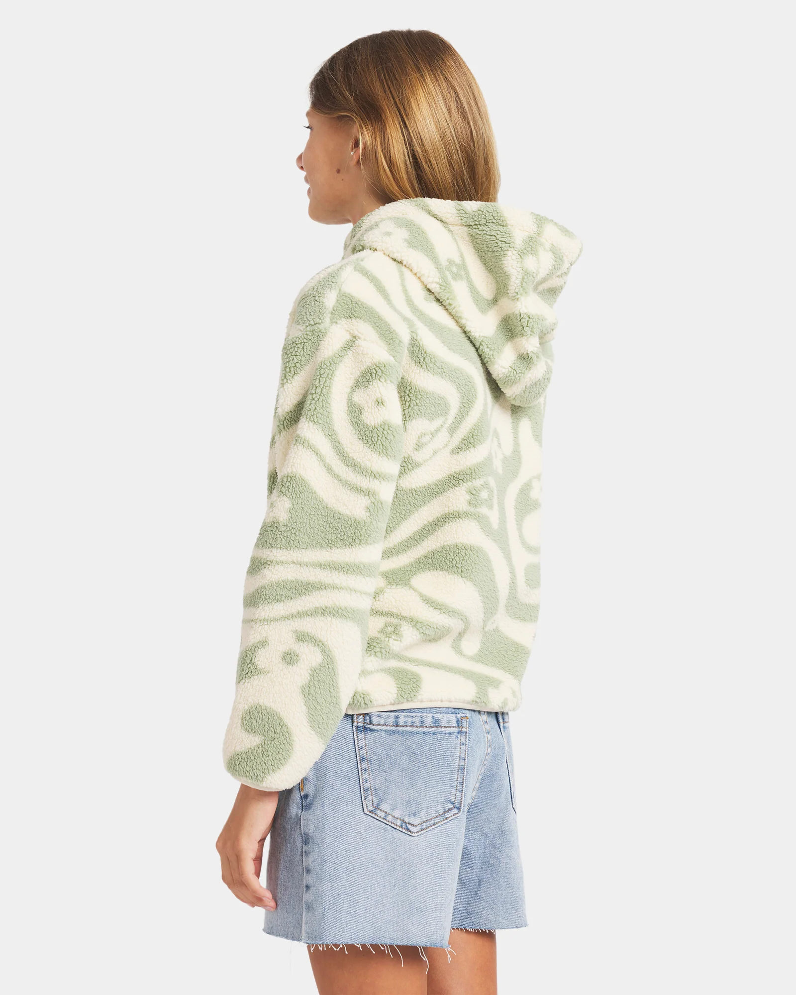 Girls 2-16 Just In Time Half Zip Fleece Pullover - Image 3