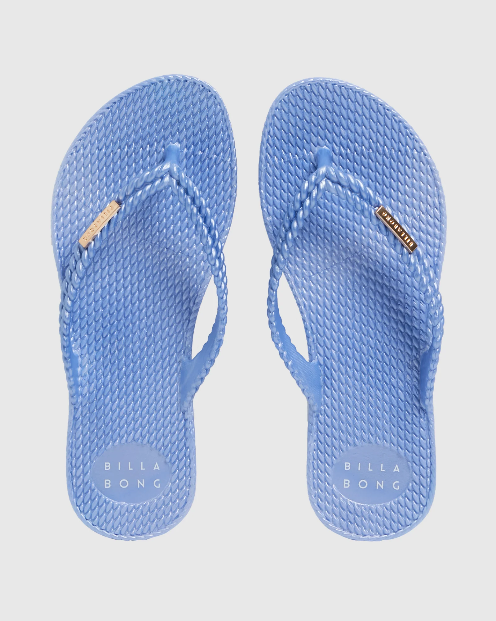 Womens Kick Back Metallic Thongs - Image 2