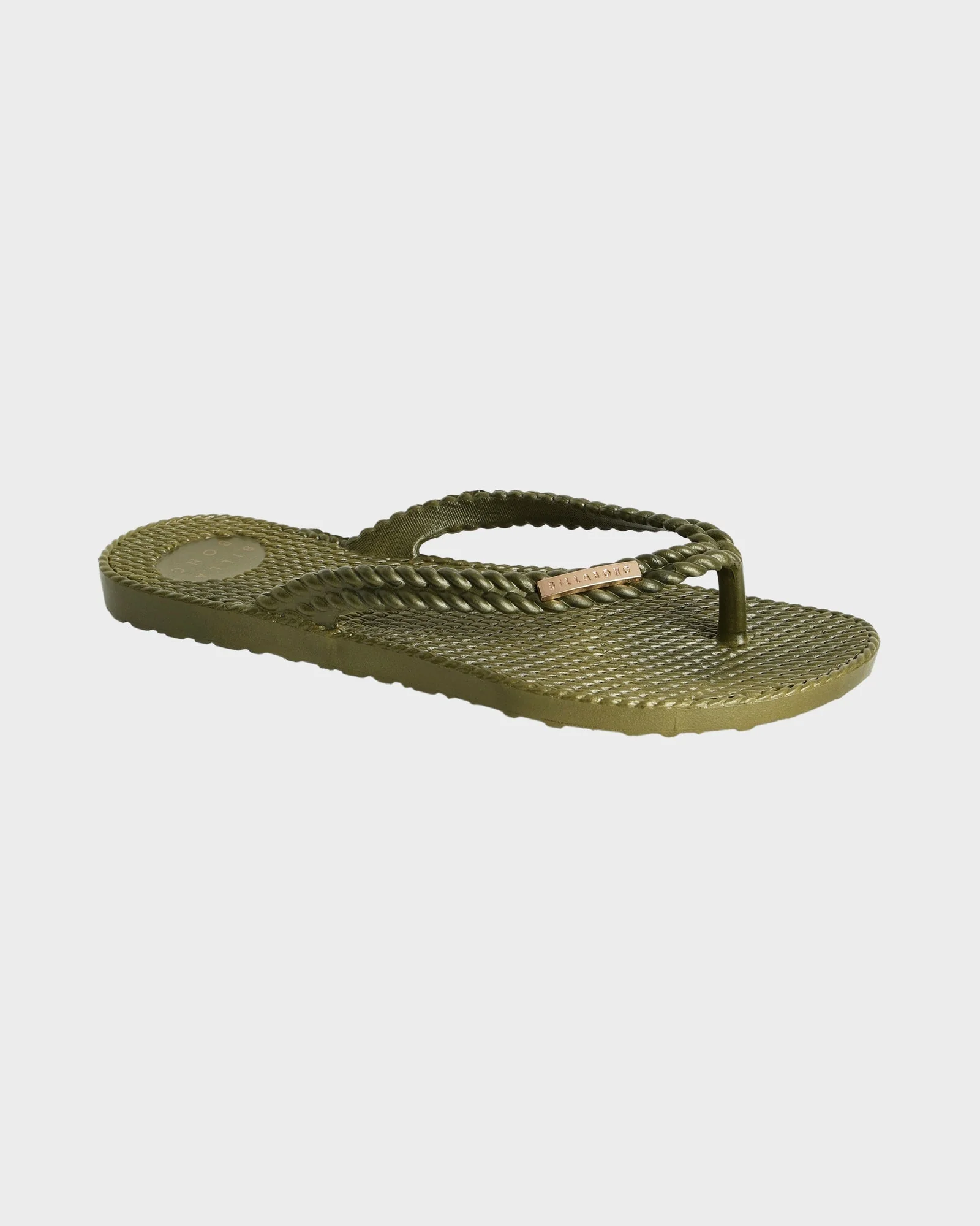 Womens Kick Back Metallic Thongs - Image 2