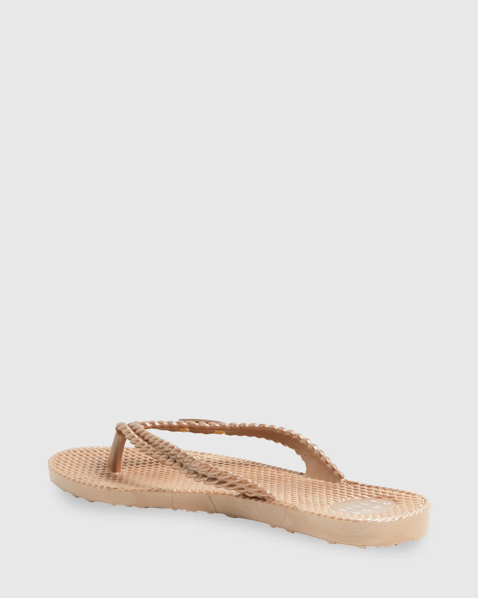 Womens Kick Back Metallic Thongs - Image 4