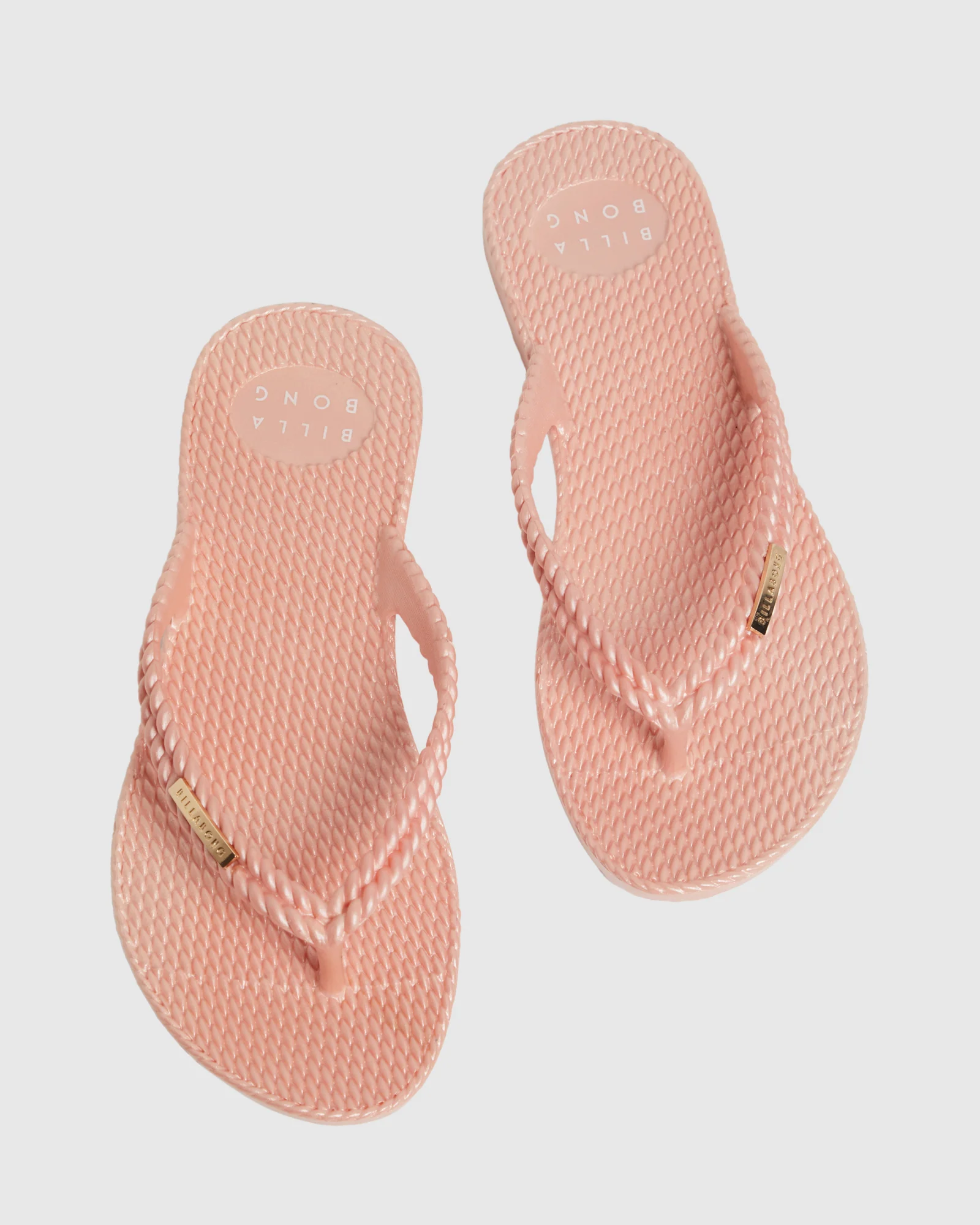Womens Kick Back Metallic Thongs - Image 2