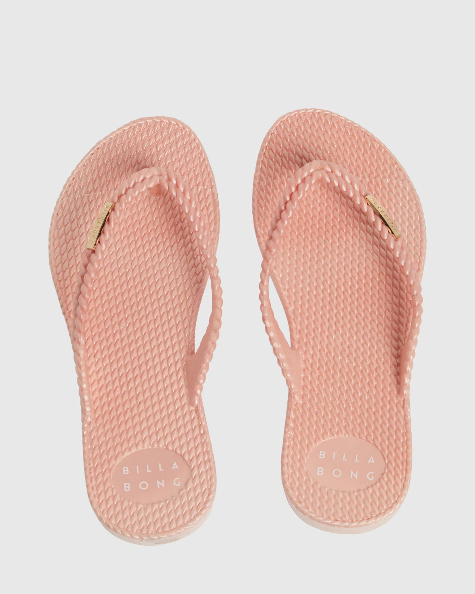 Womens Kick Back Metallic Thongs - Image 3