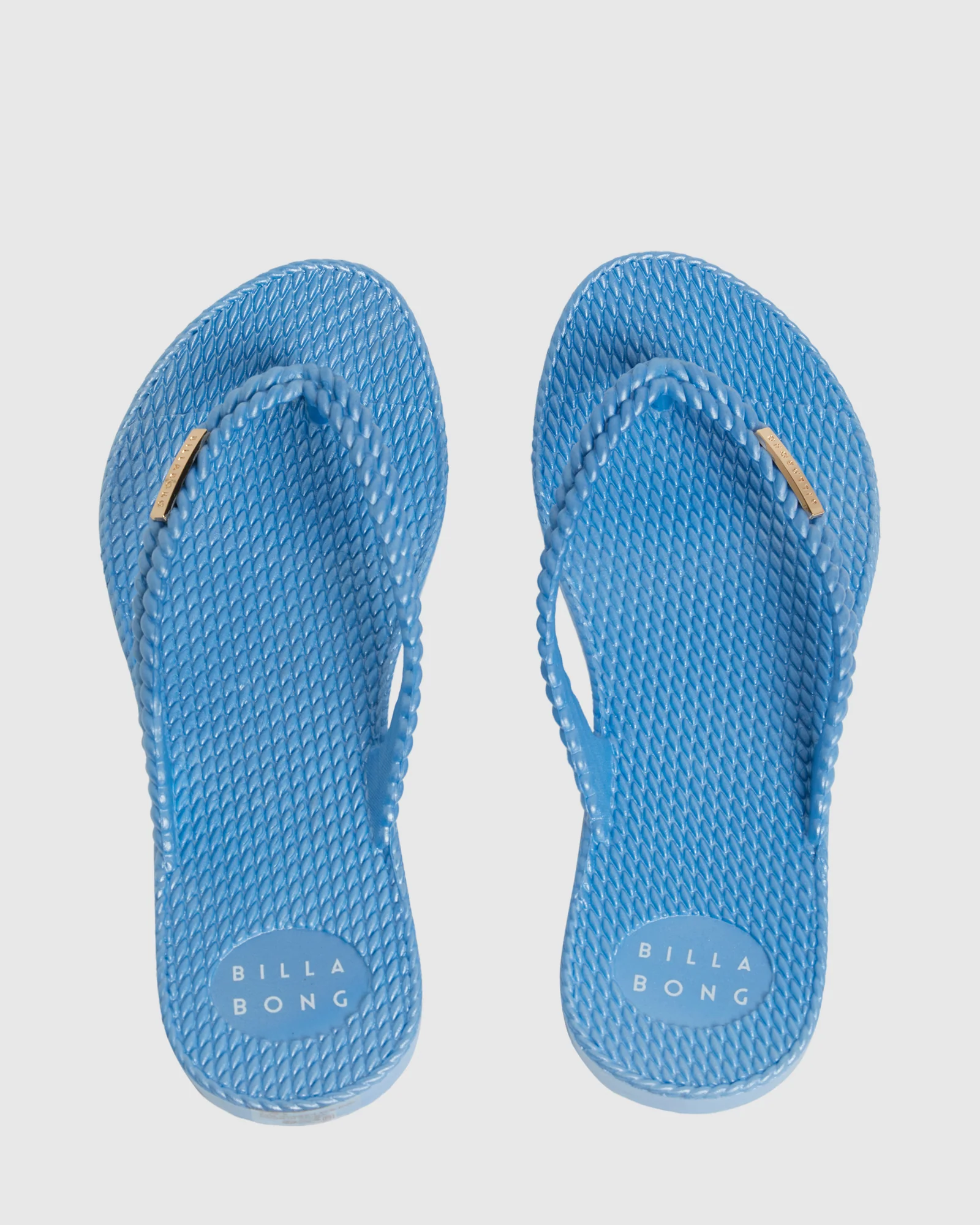 Womens Kick Back Metallic Thongs - Image 3