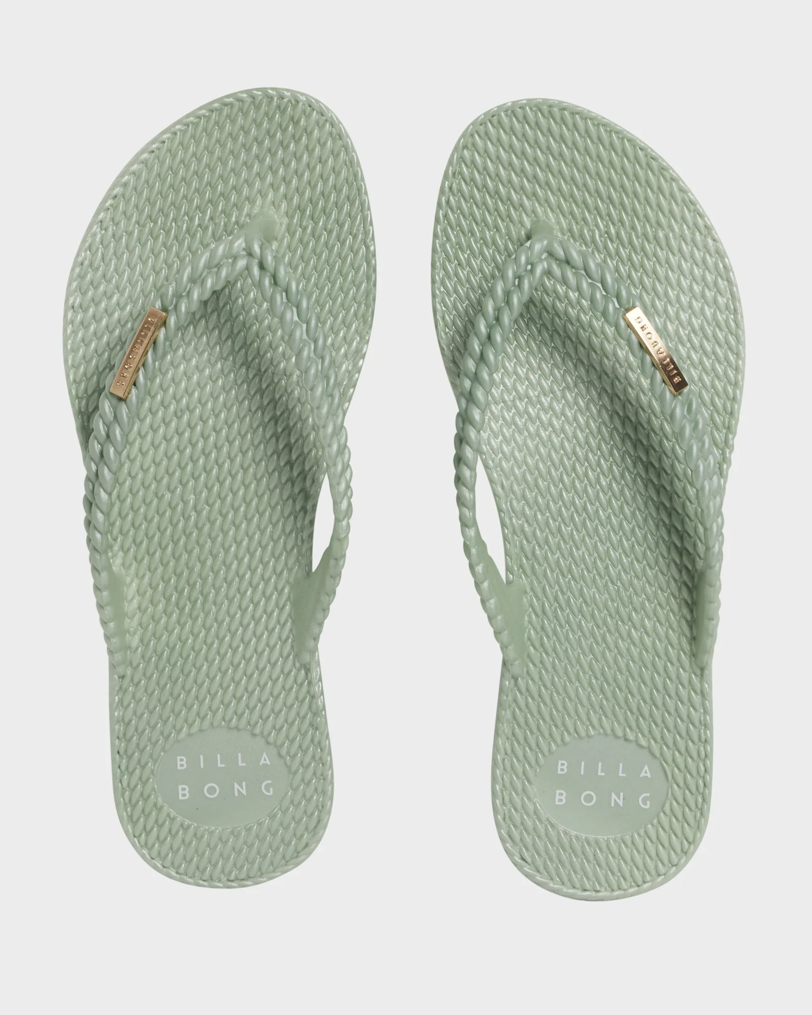 Womens Kick Back Metallic Thongs - Image 2