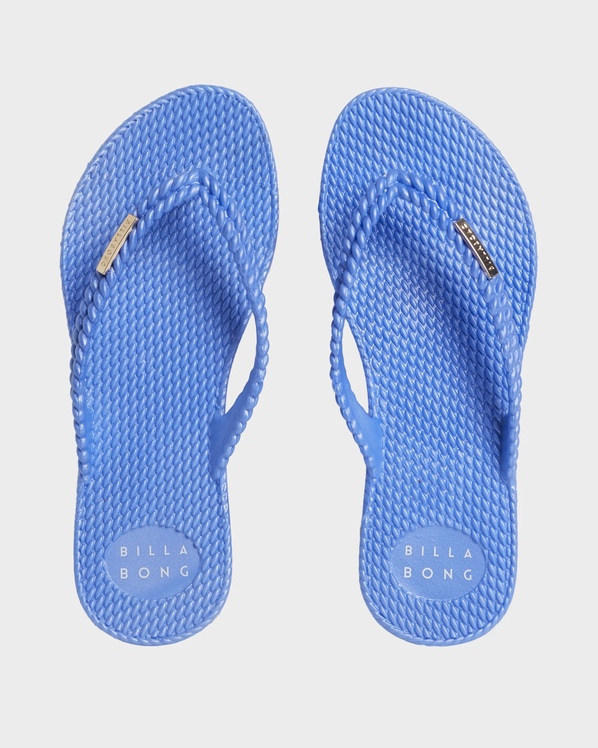 Womens Kick Back Metallic Thongs - Image 2