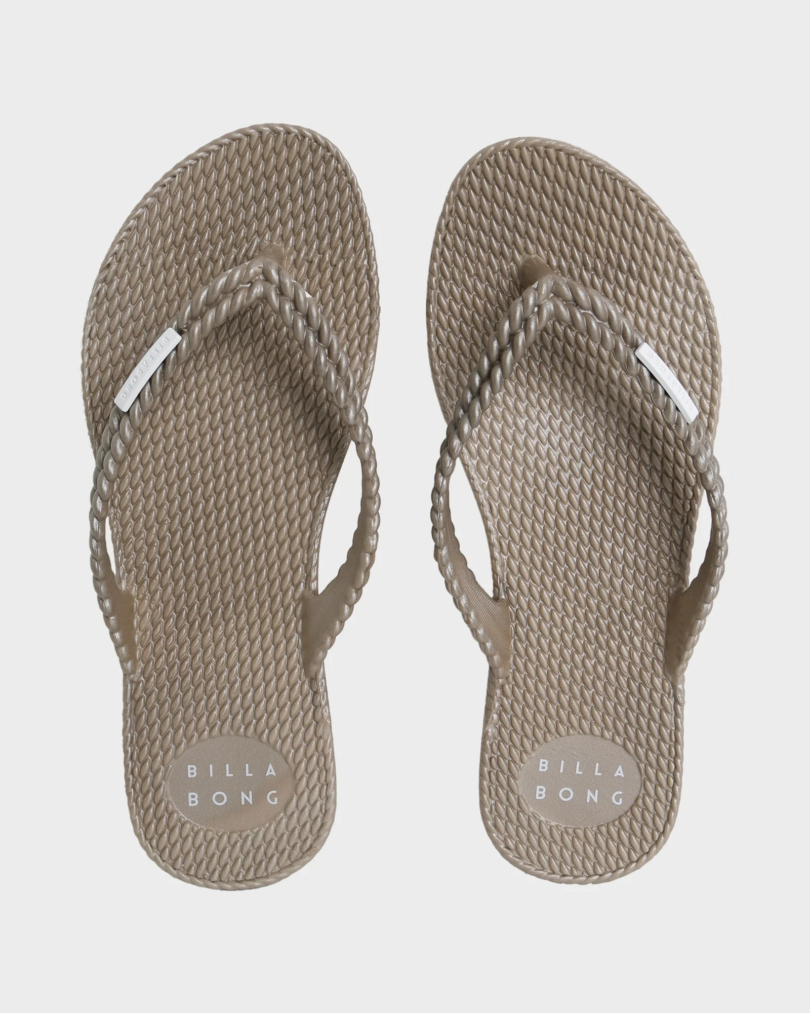 Womens Kick Back Metallic Thongs - Image 2