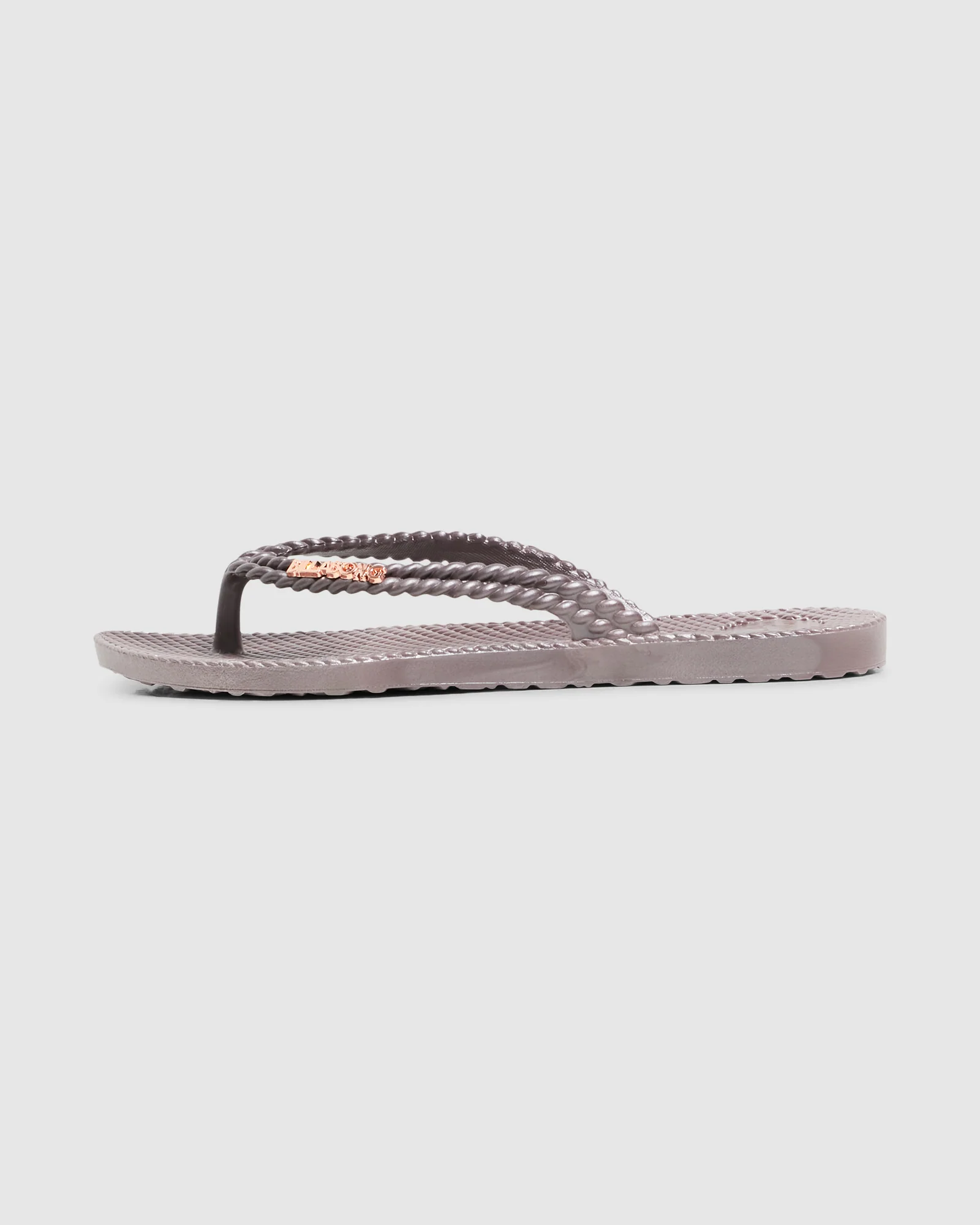 Womens Kick Back Metallic Thongs - Image 5