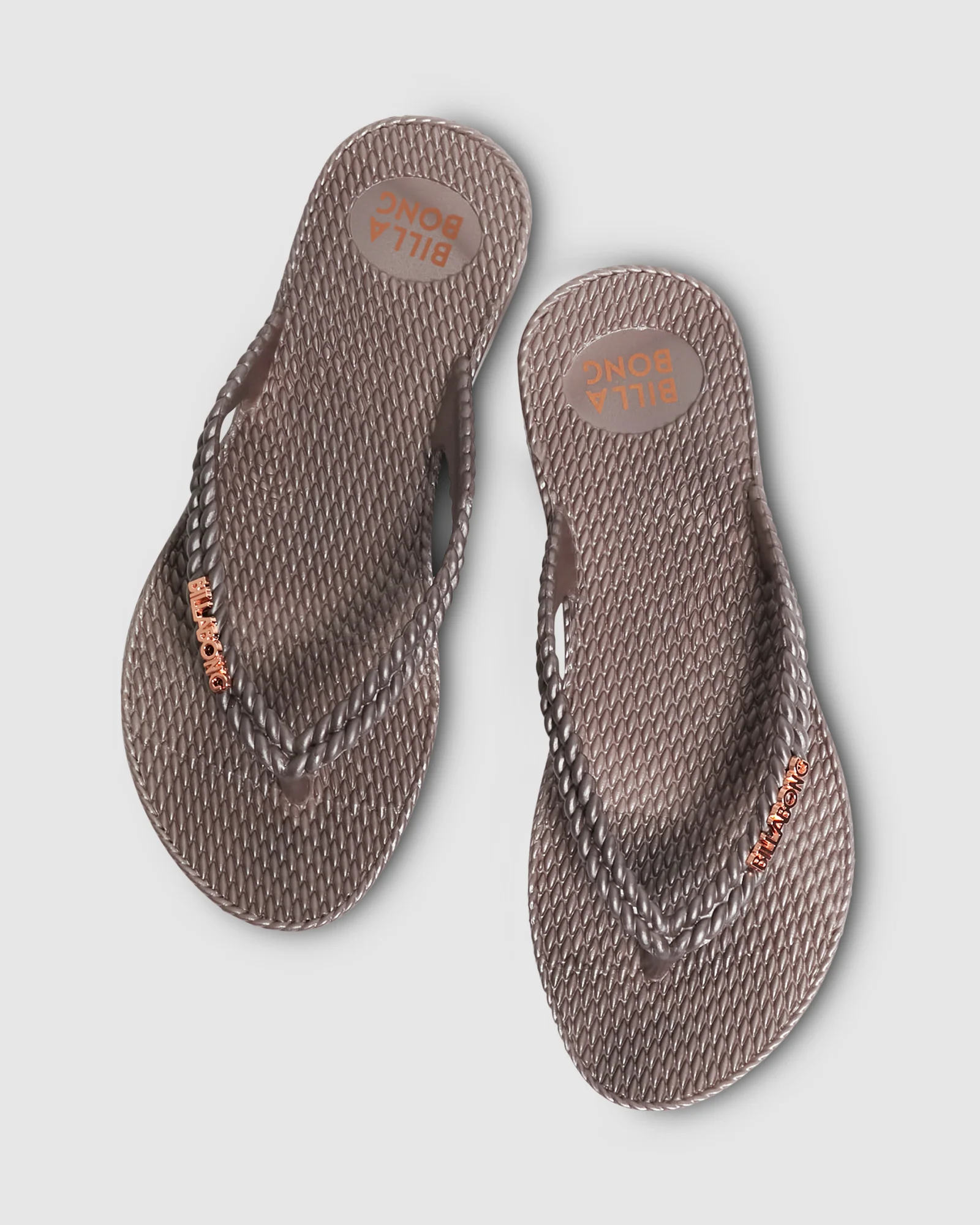Womens Kick Back Metallic Thongs - Image 7
