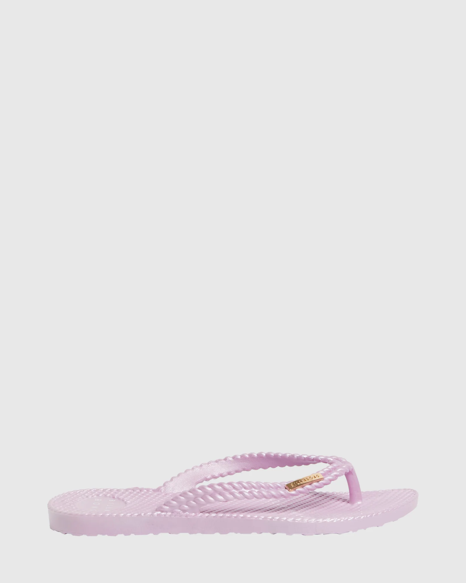 Womens Kick Back Metallic Thongs - Image 2