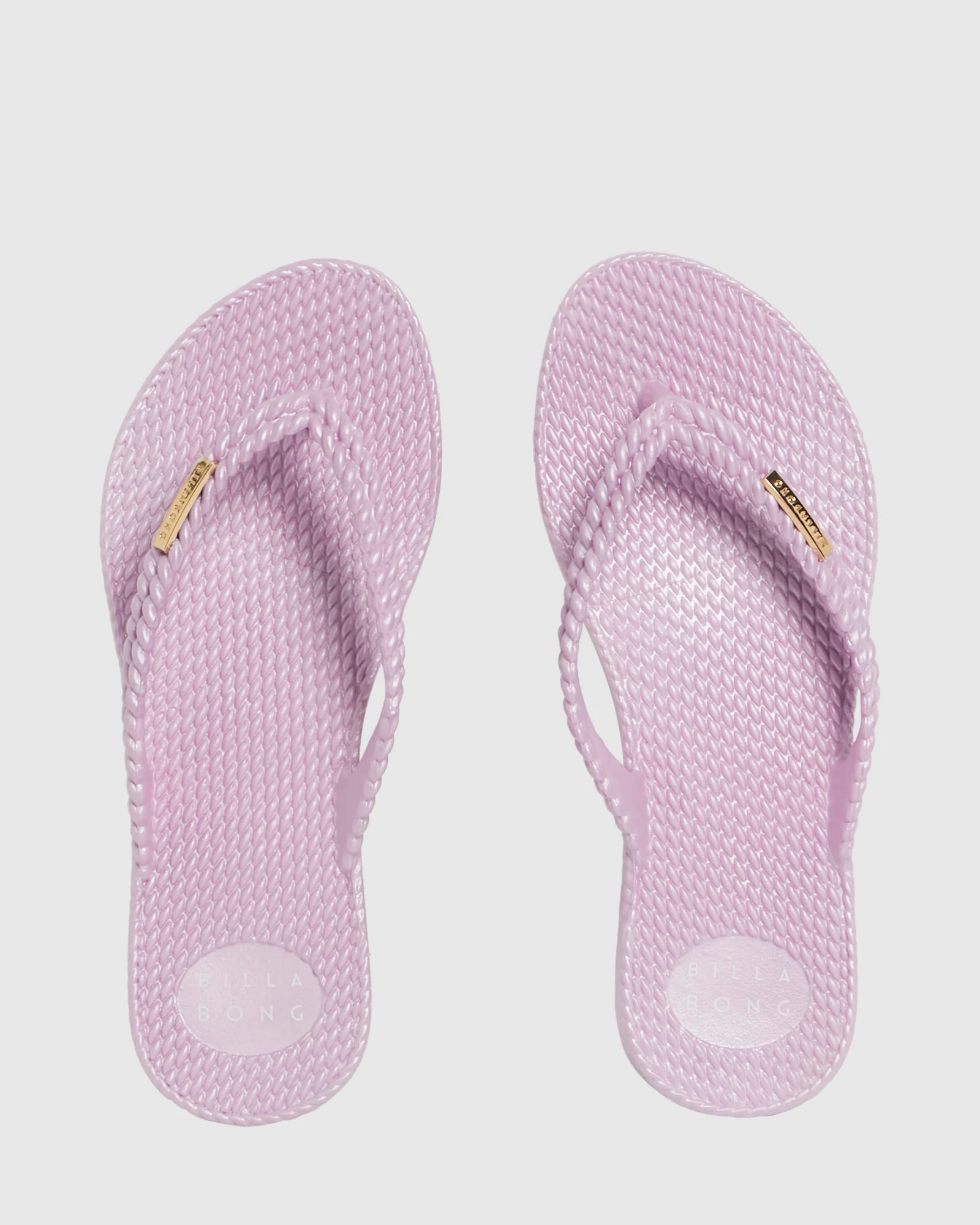 Womens Kick Back Metallic Thongs - Image 4