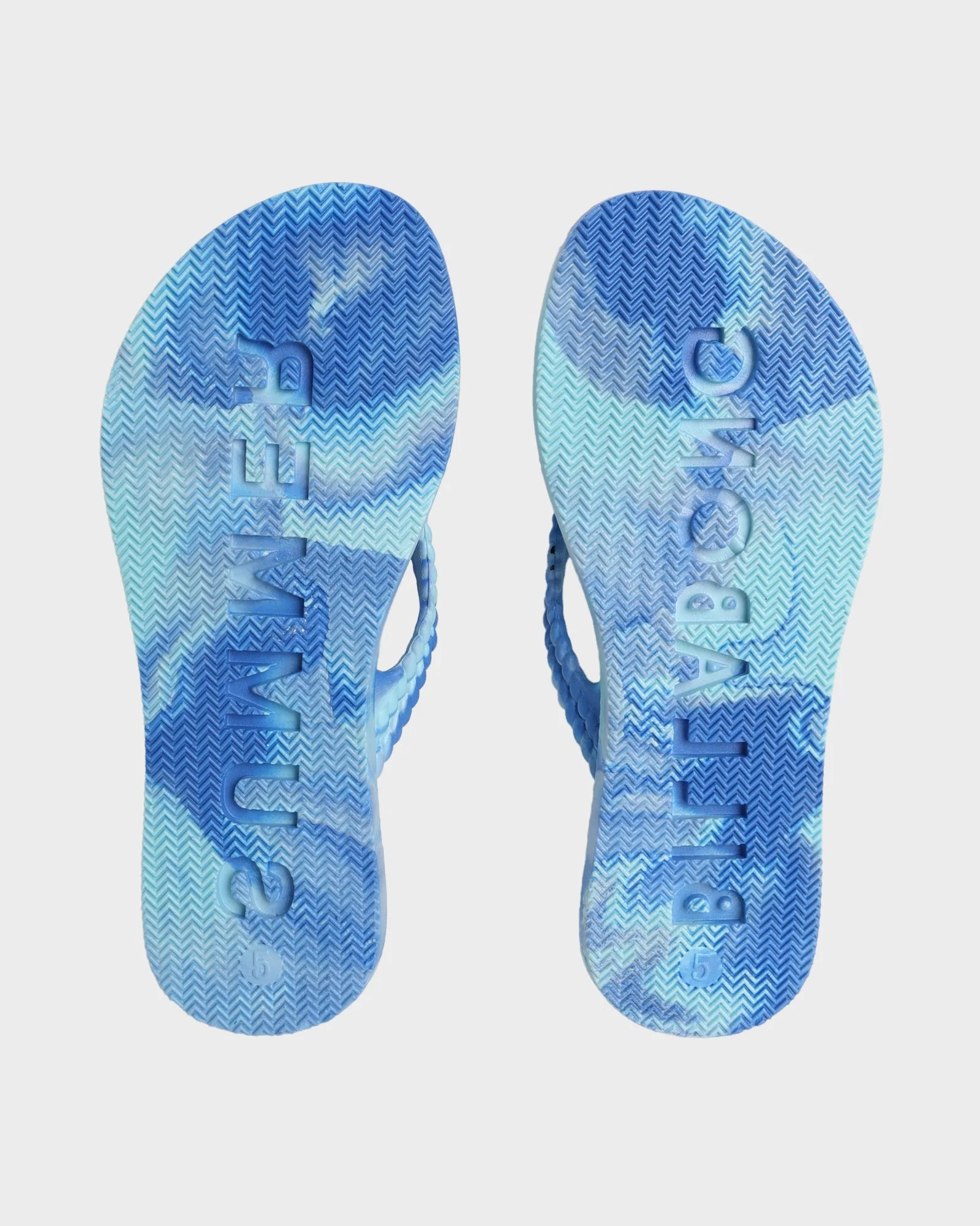 Girls 6-14 Kicks Marble Thongs - Image 6
