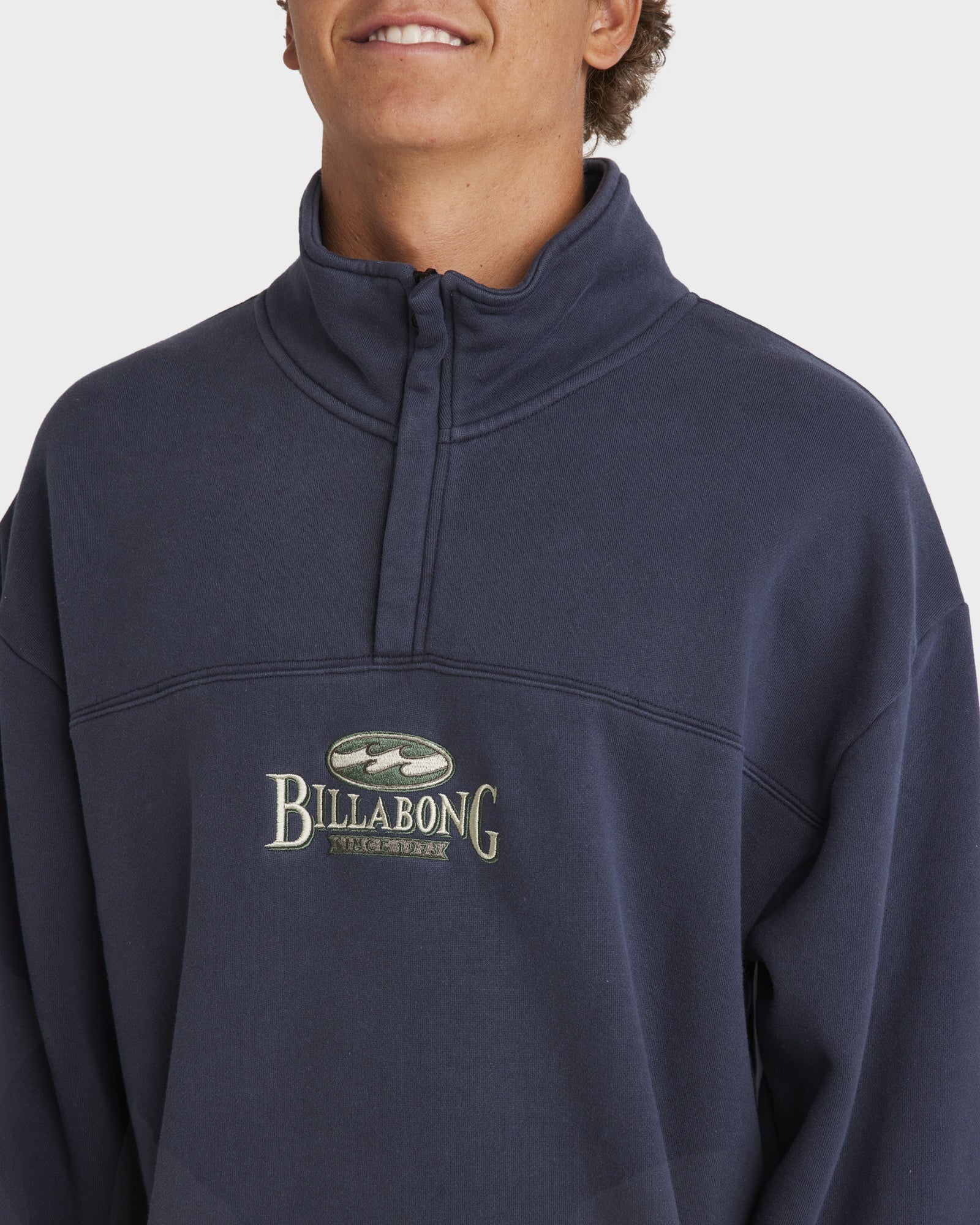 Mens King Prawn Half Zip Fleece Pullover - Image 4
