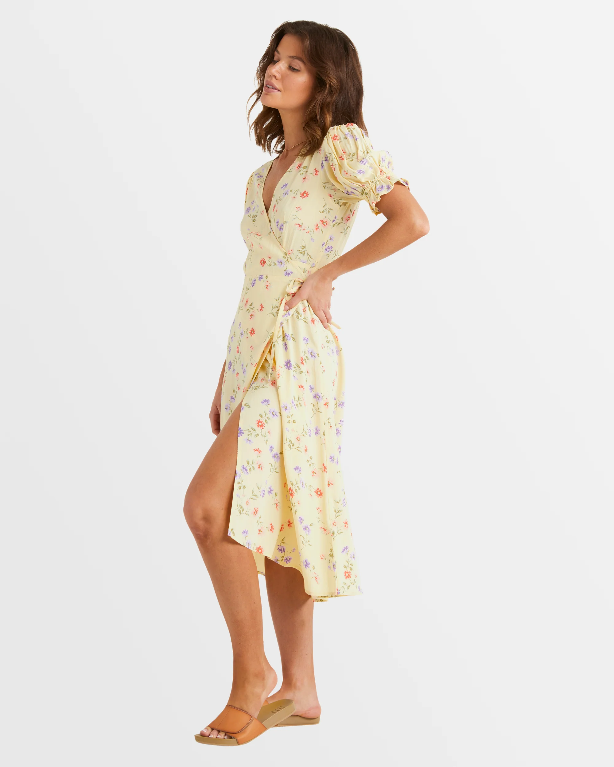 Womens Kismet Midi Wrap Dress - Image 2
