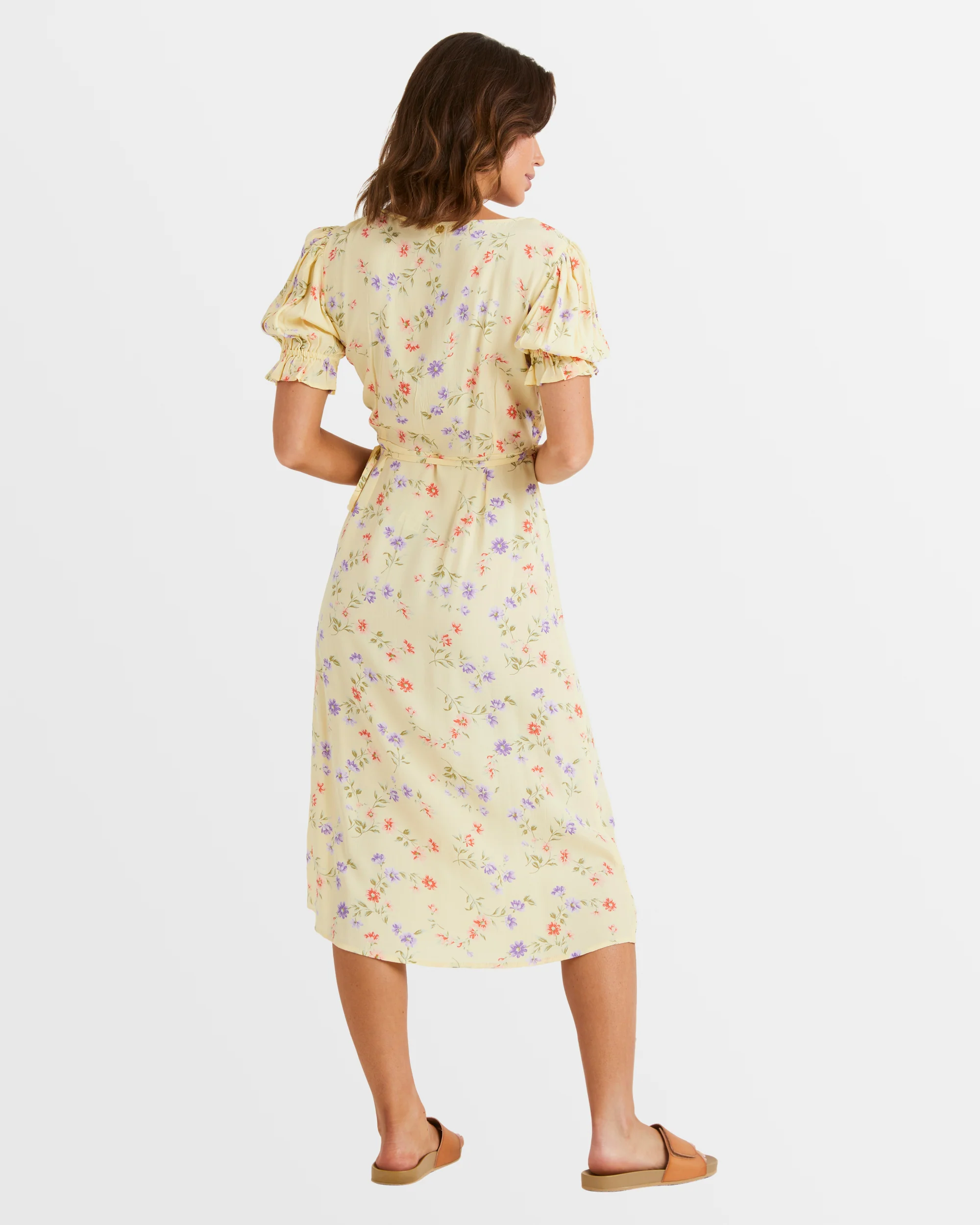 Womens Kismet Midi Wrap Dress - Image 3
