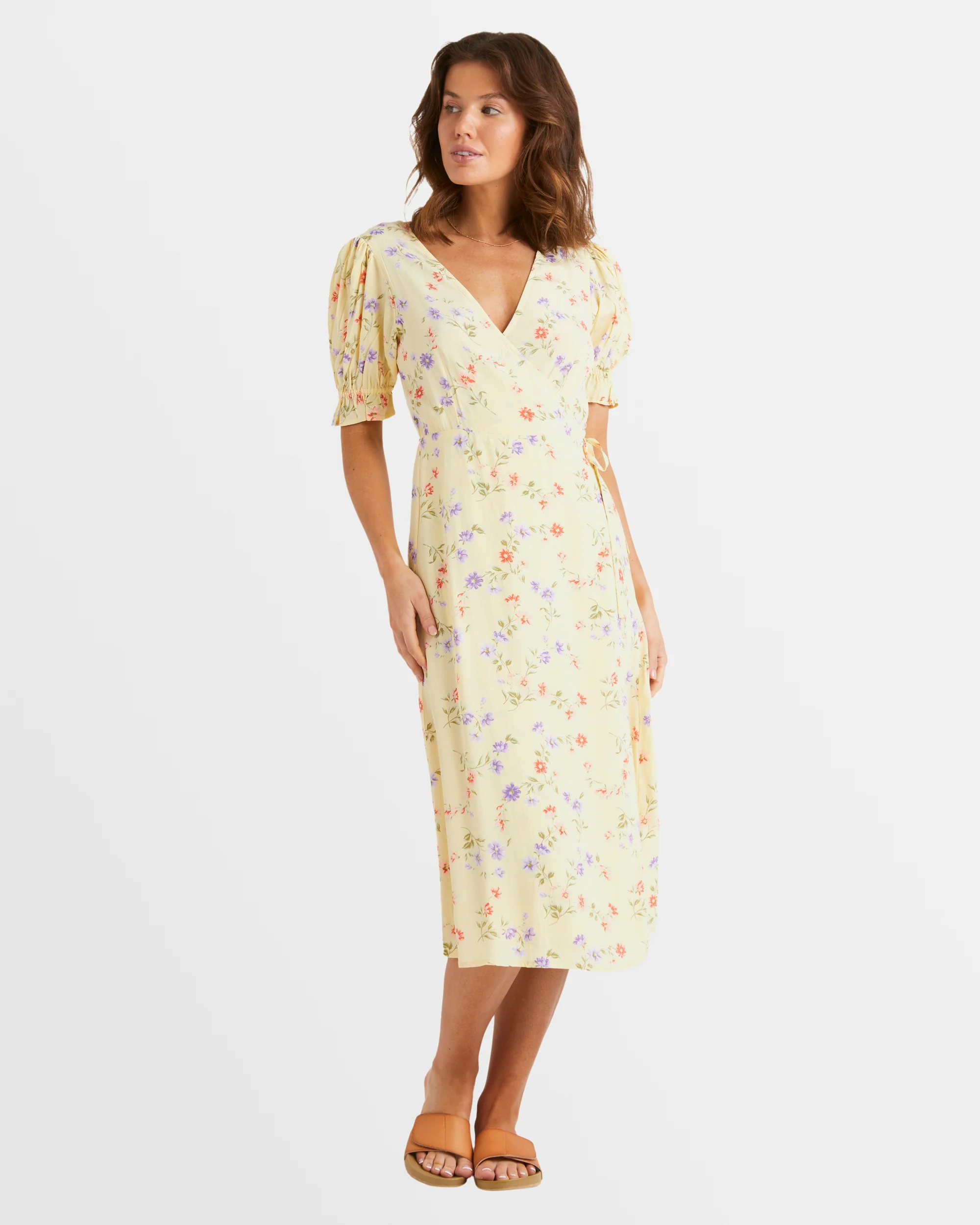 Womens Kismet Midi Wrap Dress - Image 5