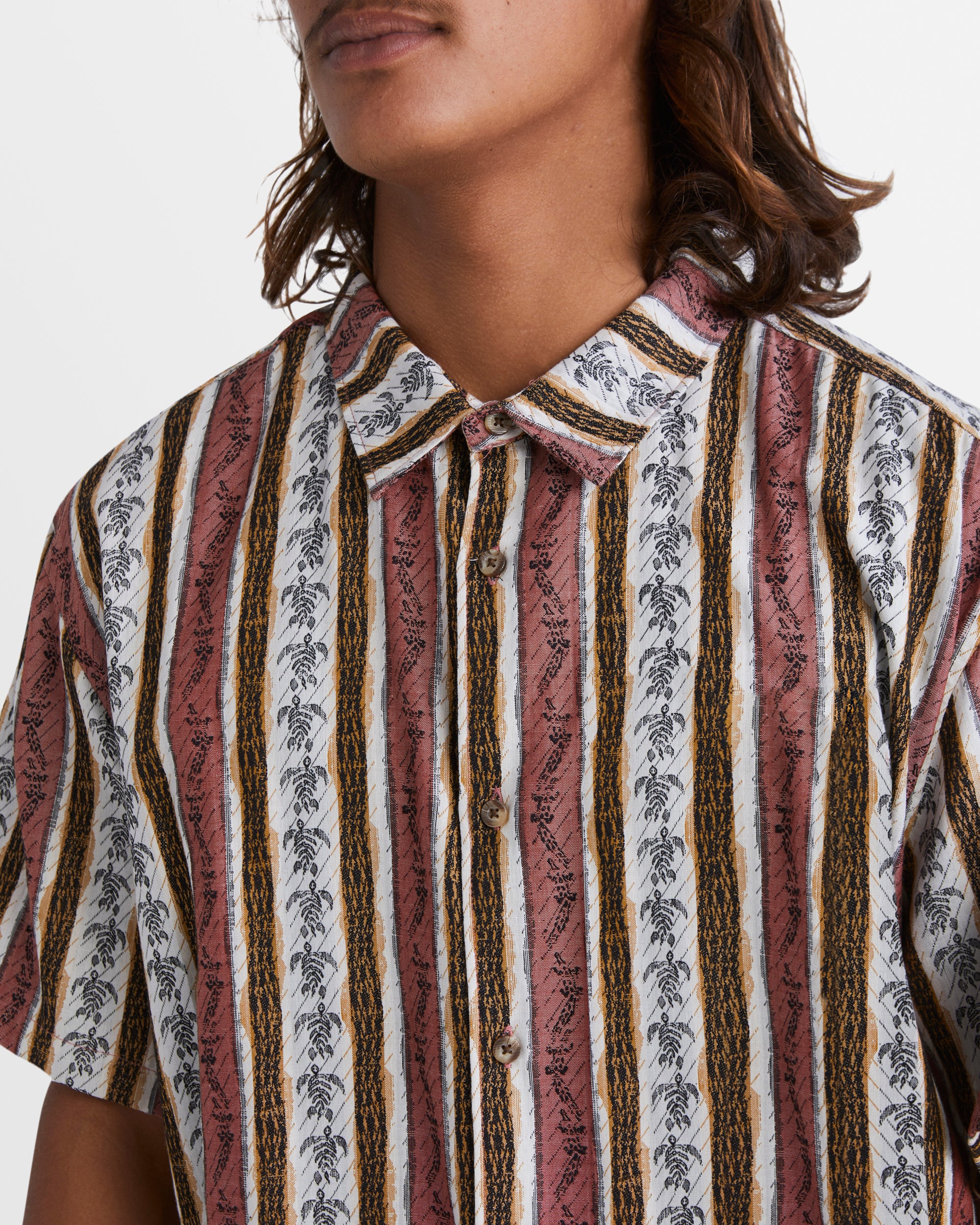 Mens King Stingray Diamond Woven Shirt - Image 4