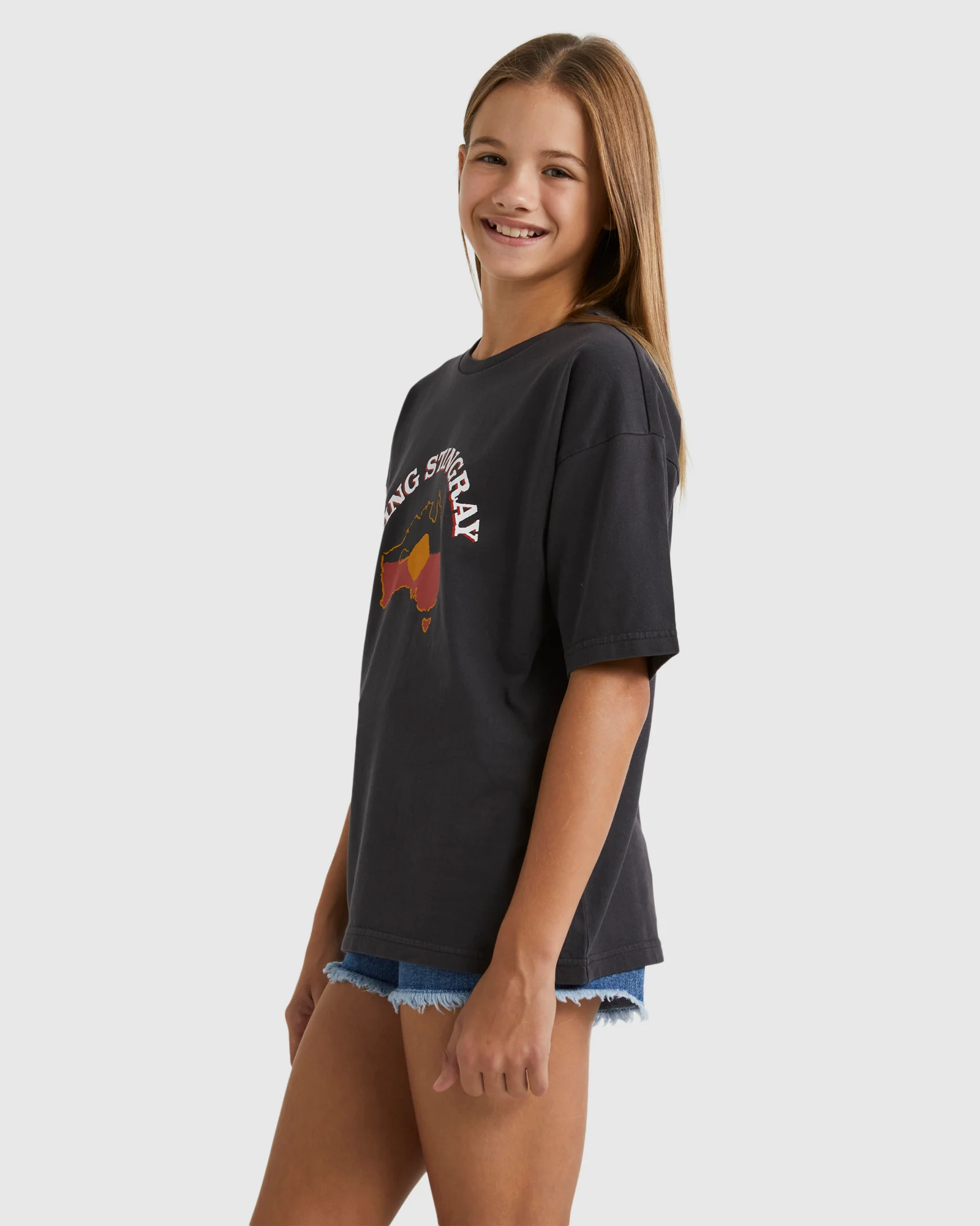 Girls 6-16 King Stingray Hay Wanhaka T-Shirt - Image 2