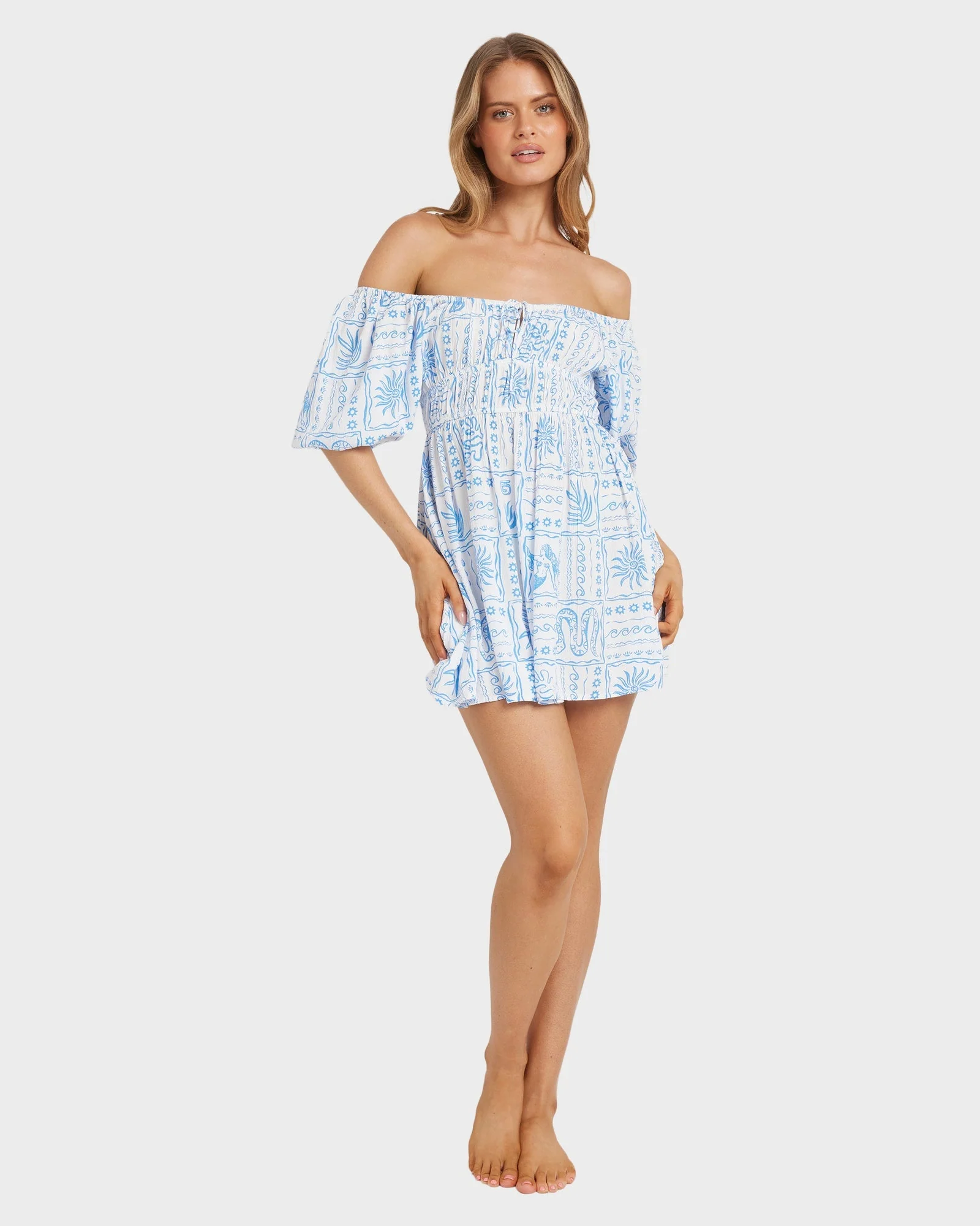 Womens La Plage Mini Dress - Image 6