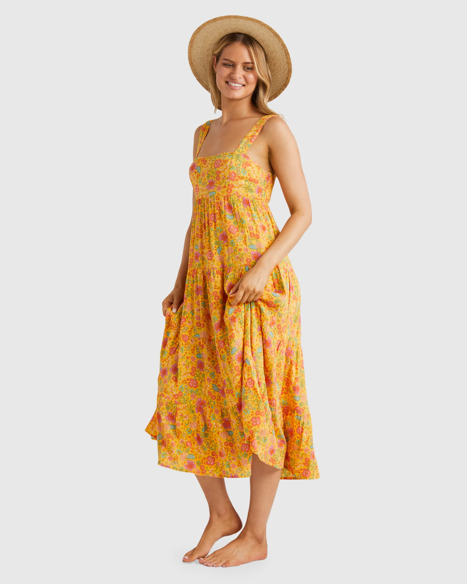 Womens La Plage Shine On Midi Dress - Image 2