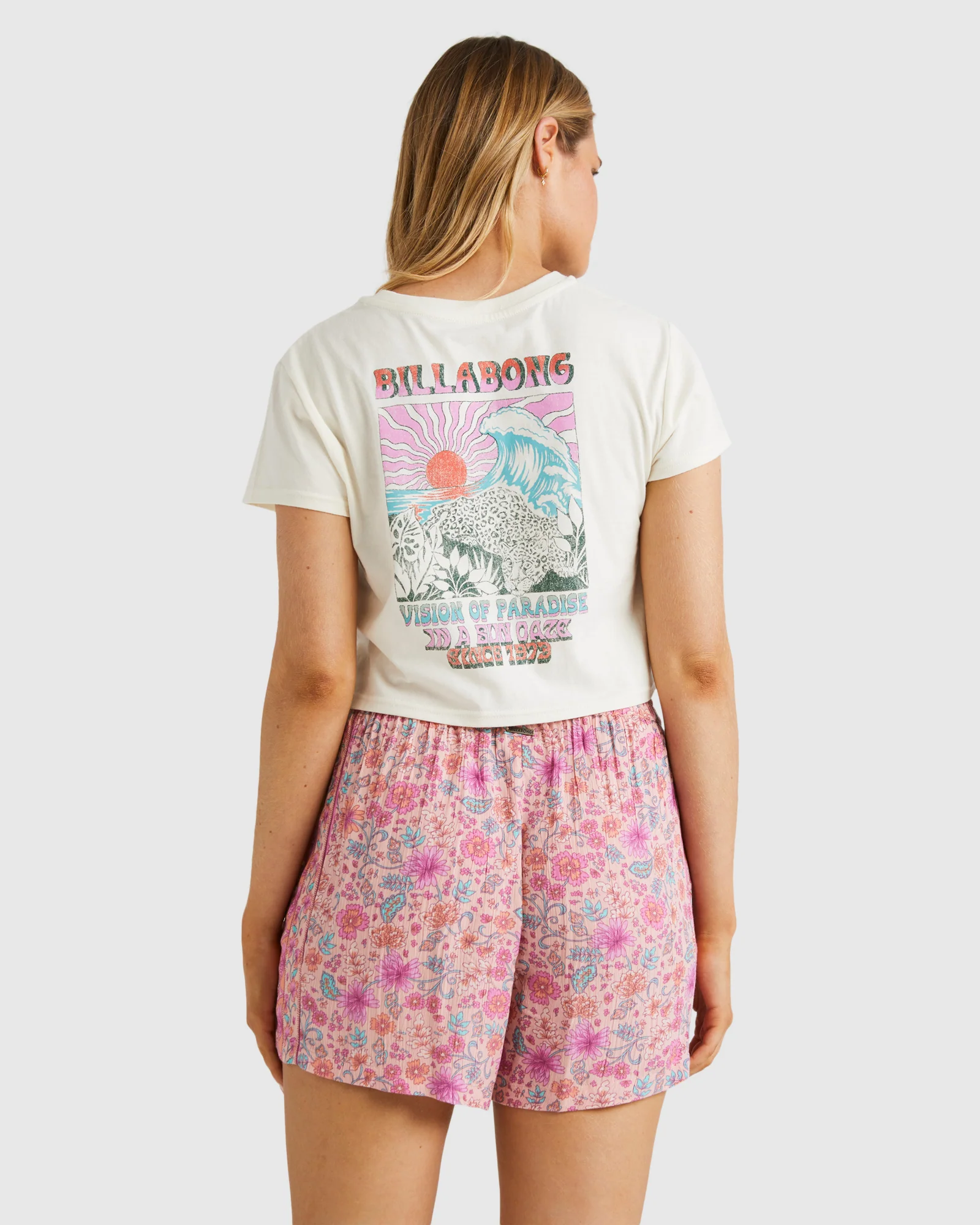 Womens La Plage Elastic Waist Shorts - Image 3
