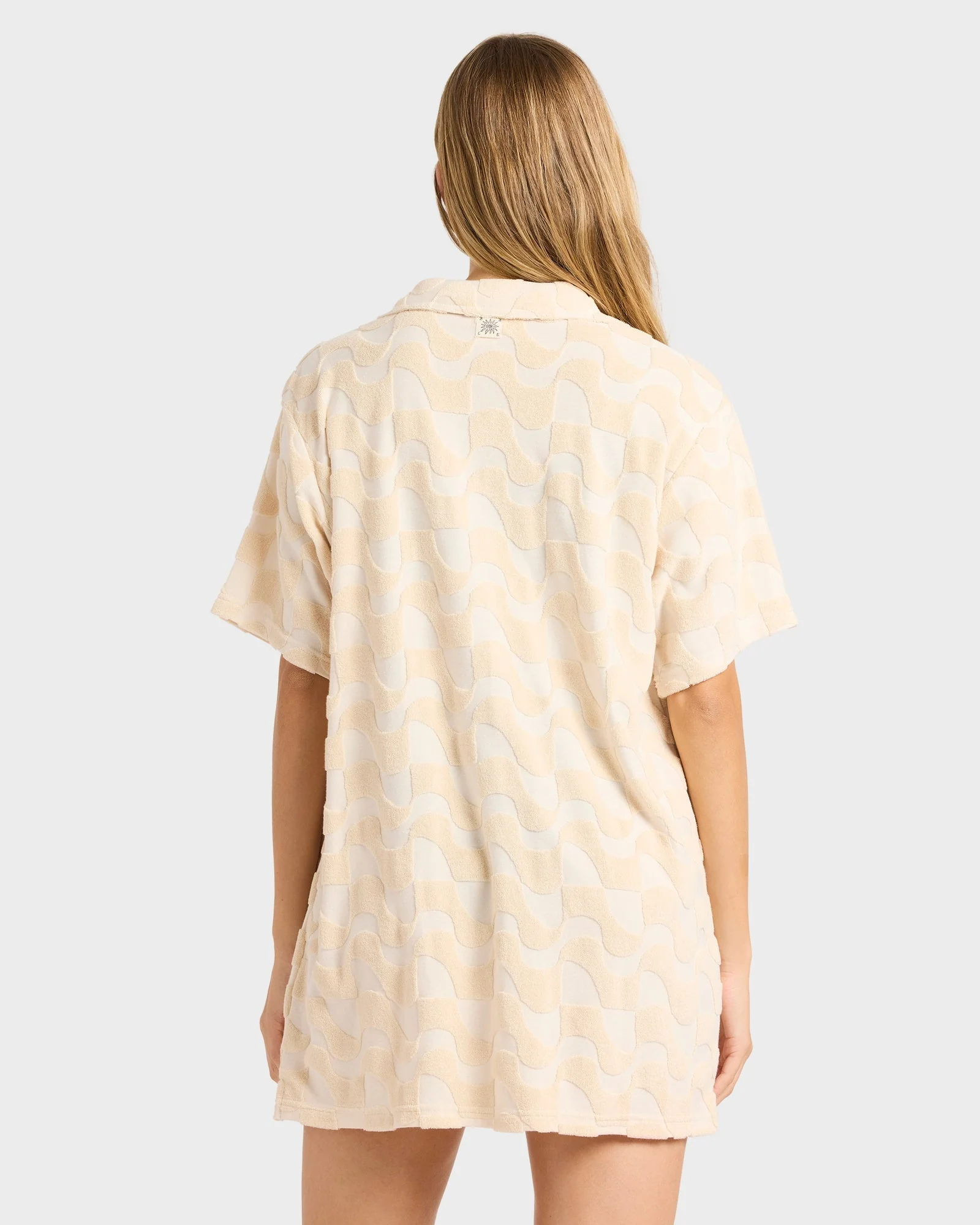 Womens Laura Waves Shirt Mini Dress - Image 3