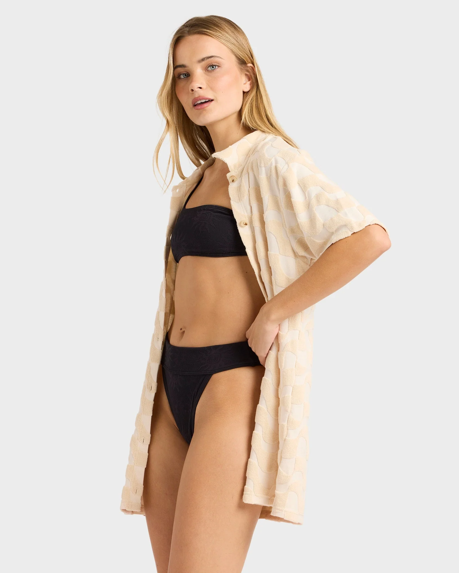 Womens Laura Waves Shirt Mini Dress - Image 4