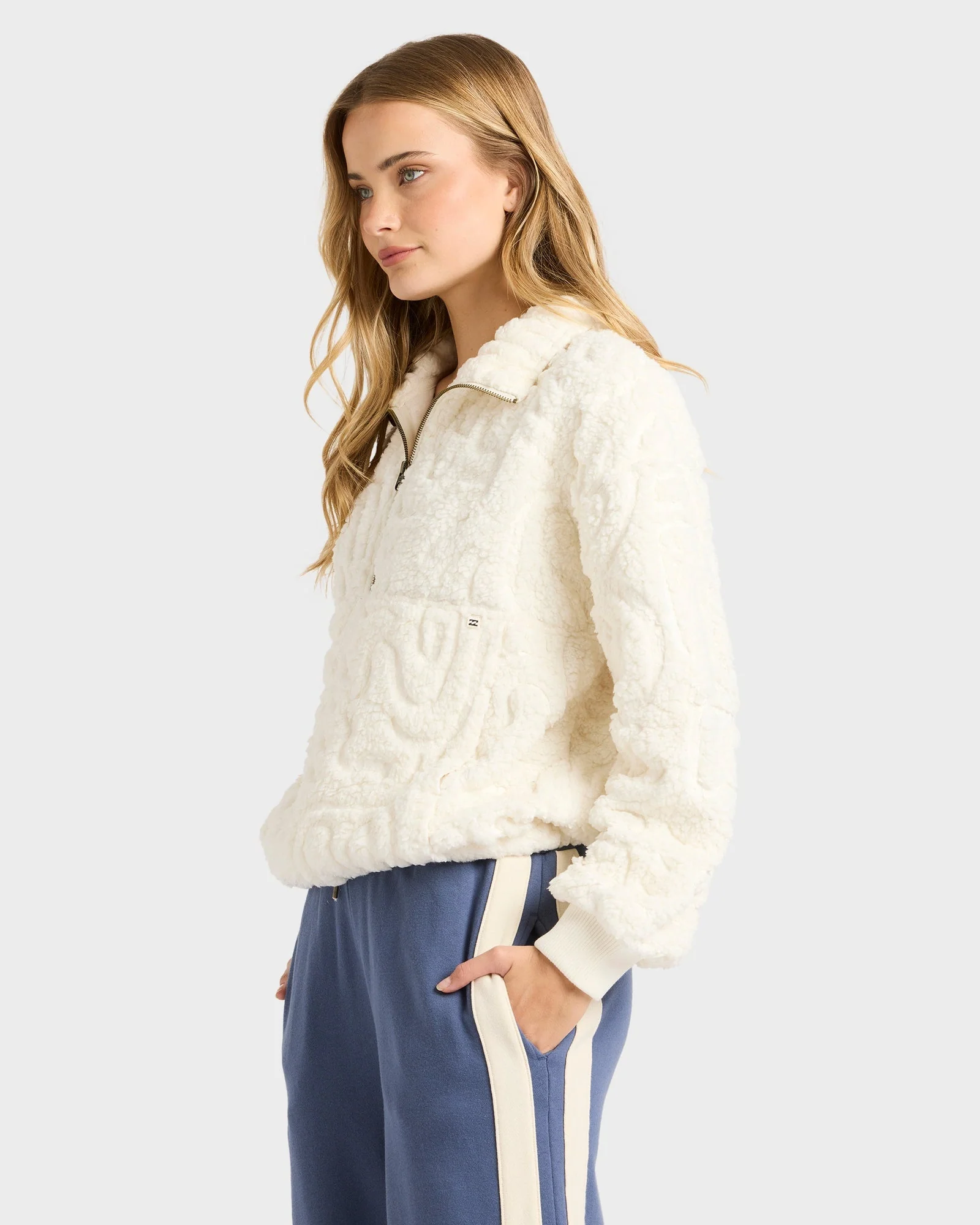Womens Le Love Half Zip Pullover - Image 3