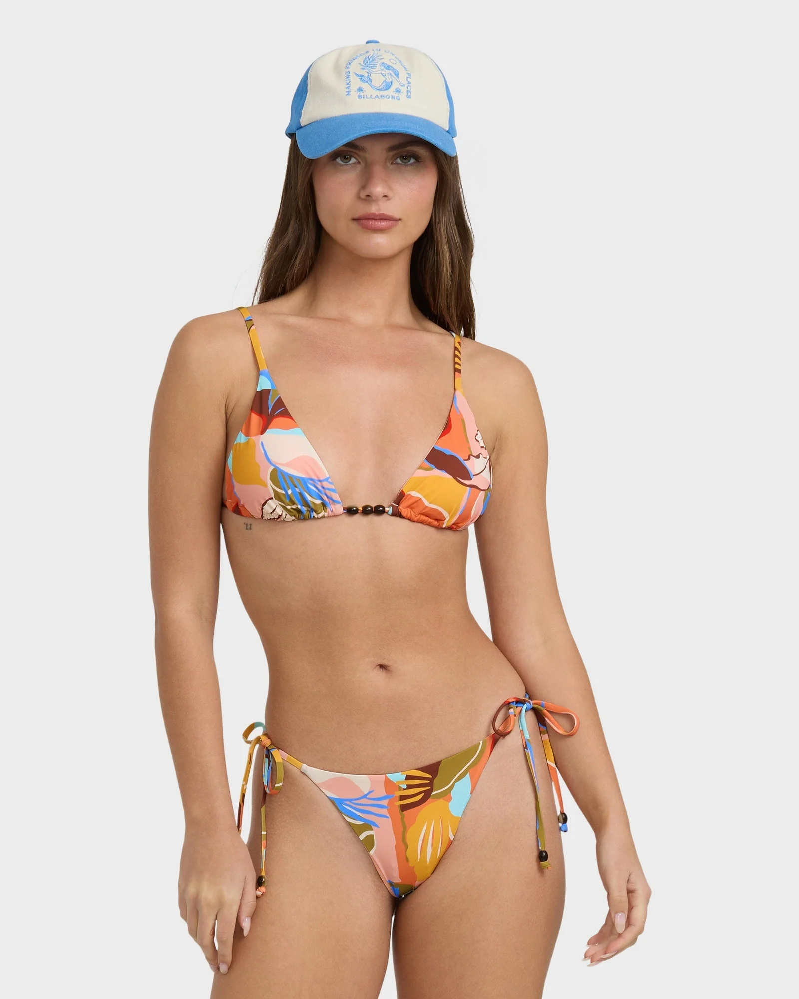 Womens Lei Daze Slide Tall Triangle Bikini Top - Image 2