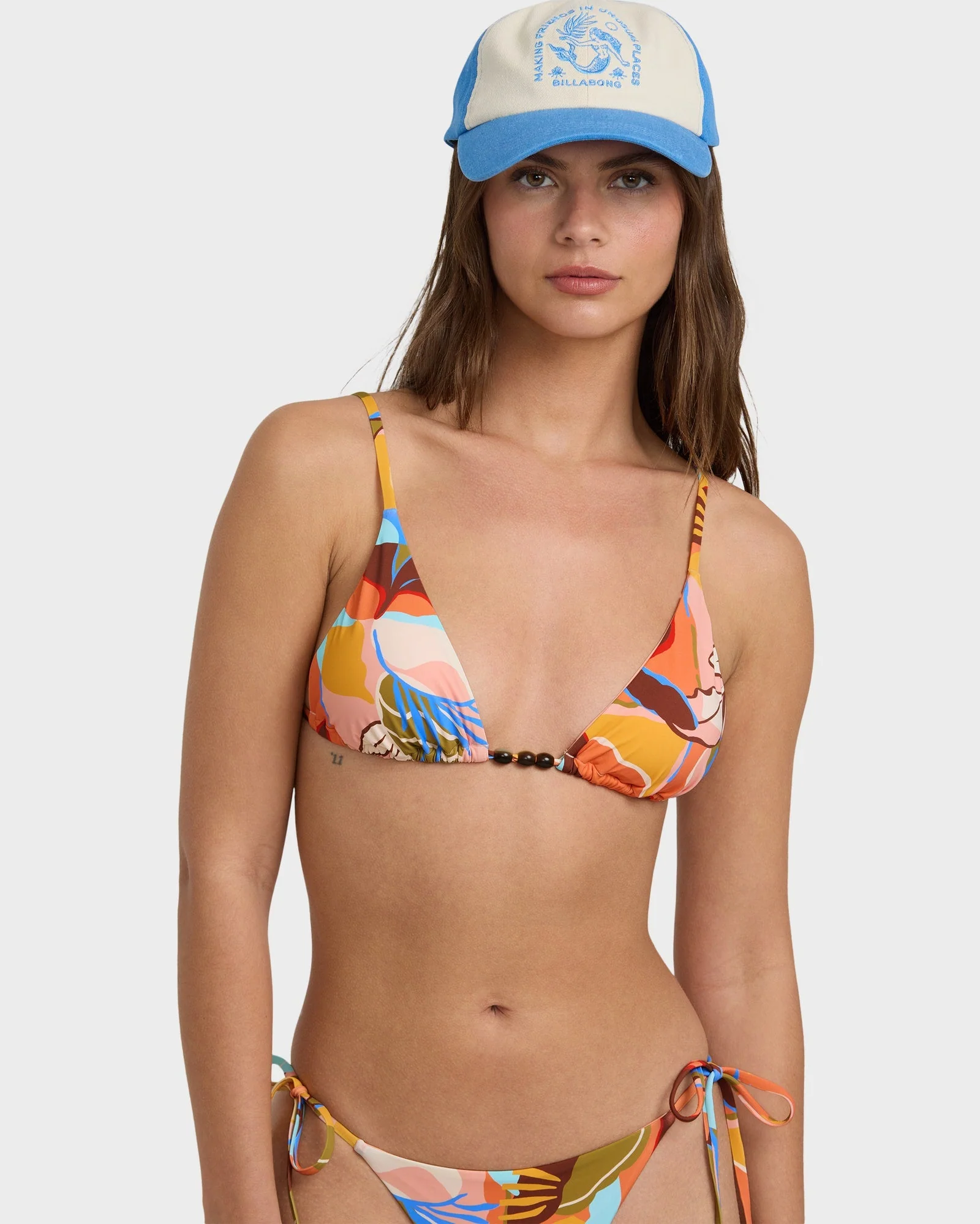 Womens Lei Daze Slide Tall Triangle Bikini Top - Image 4
