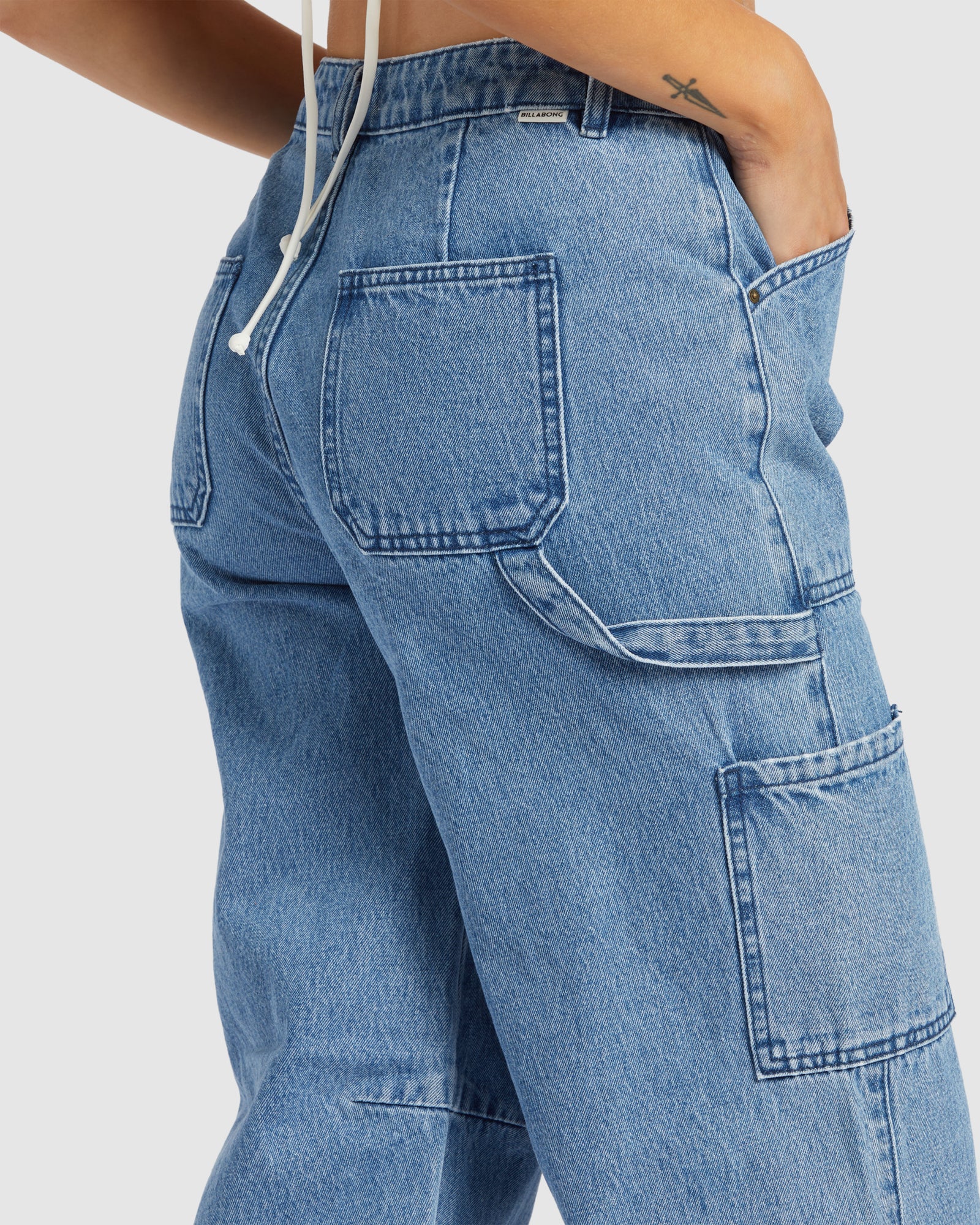 Womens Leia Denim Pants - Image 4