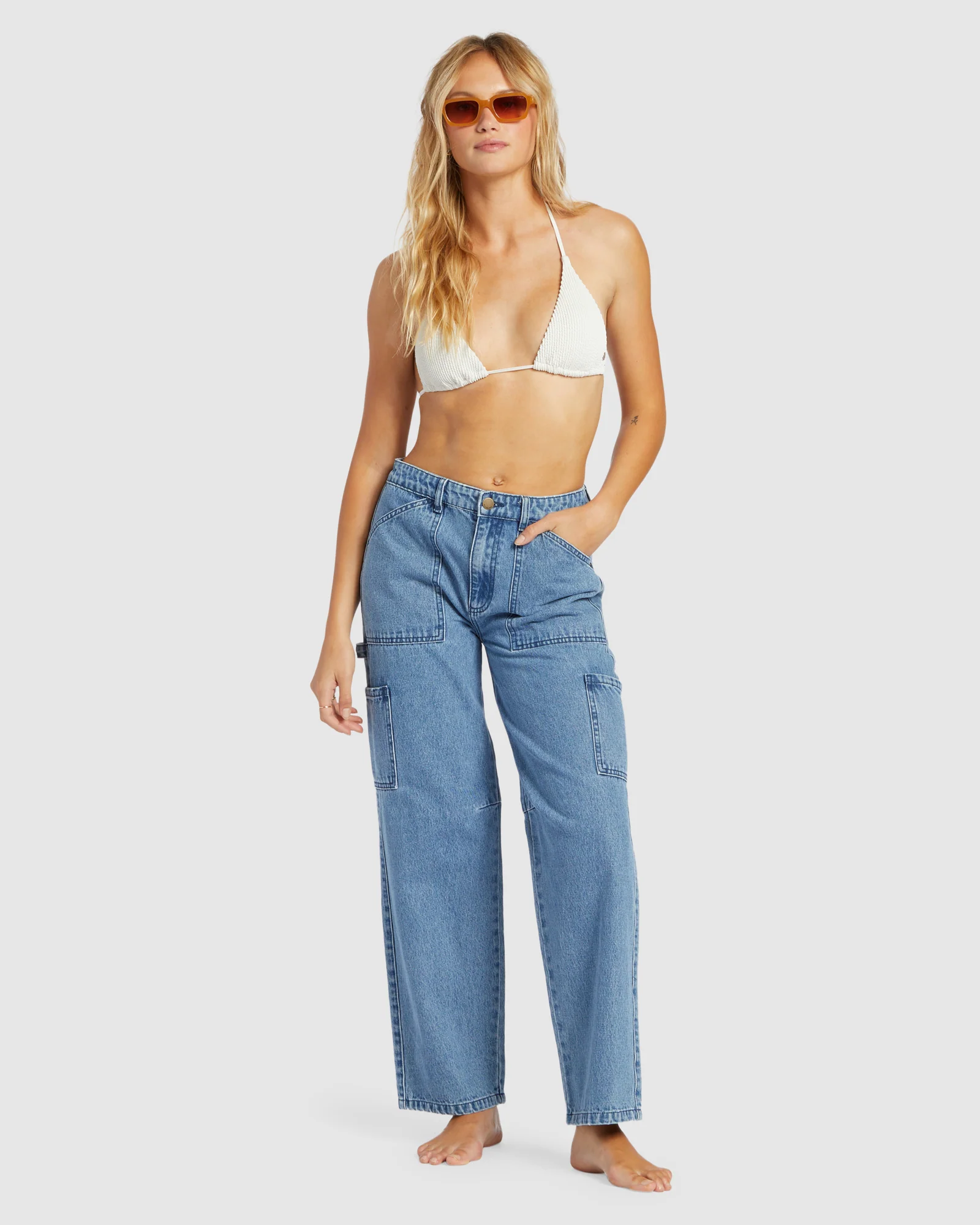 Womens Leia Denim Pants - Image 5