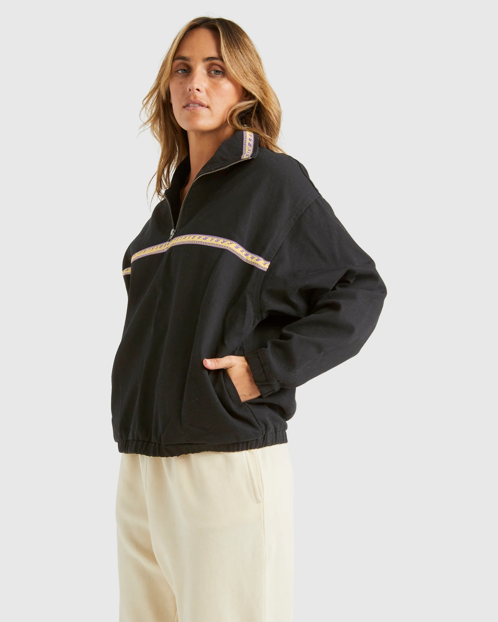 Womens Leia Half Zip Pullover Jacket - Image 2