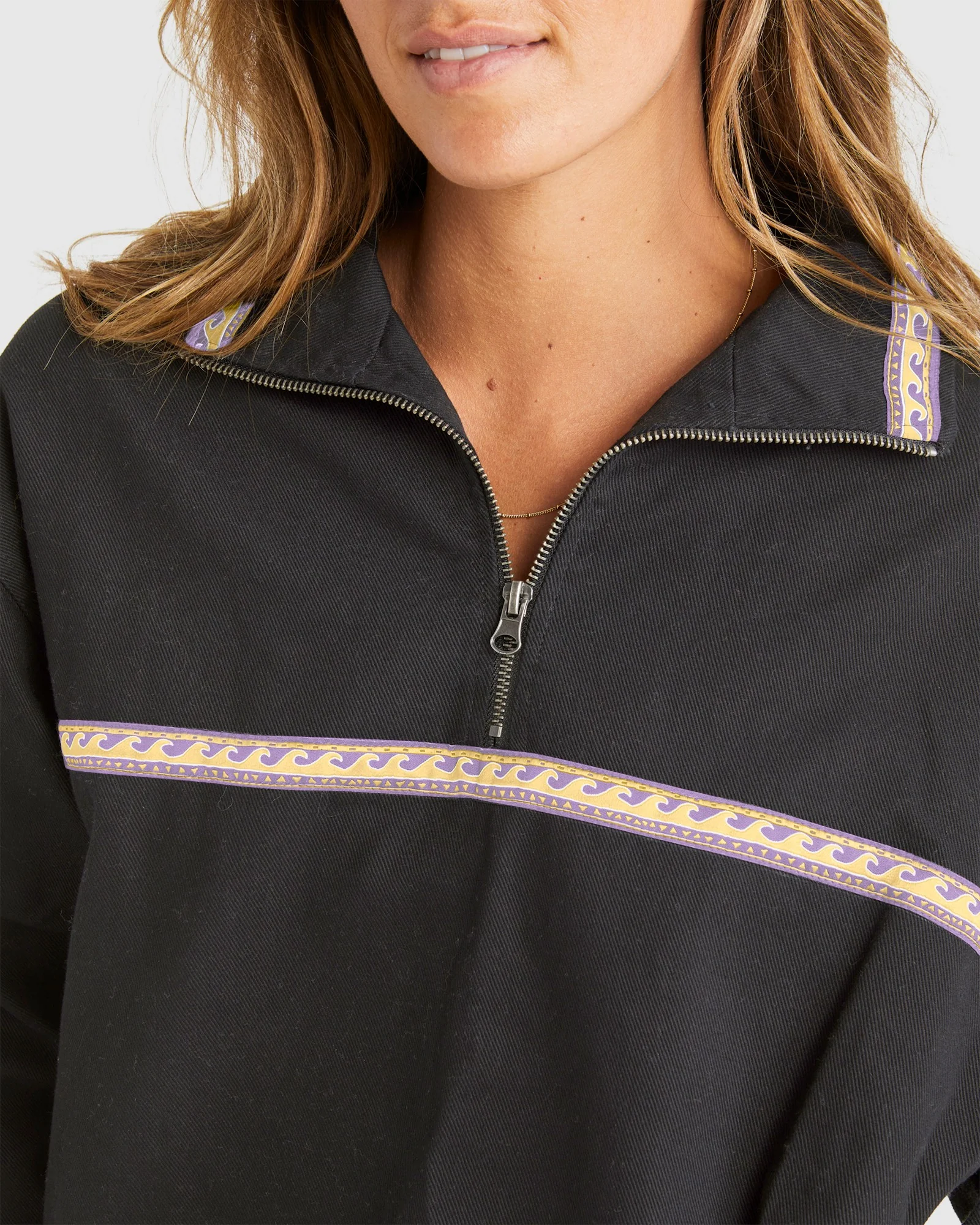 Womens Leia Half Zip Pullover Jacket - Image 4
