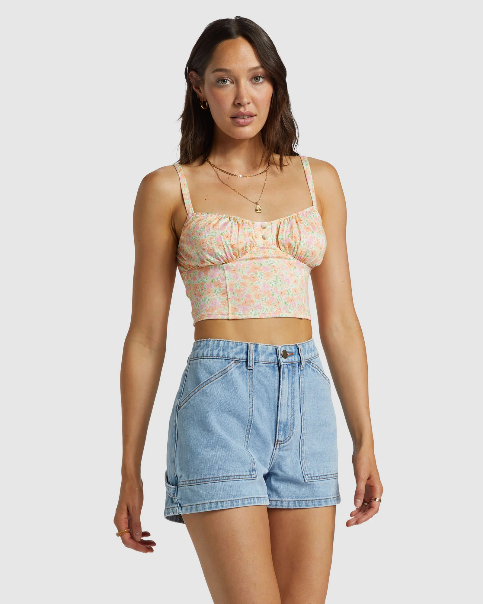 Womens Leia Denim Shorts - Image 2
