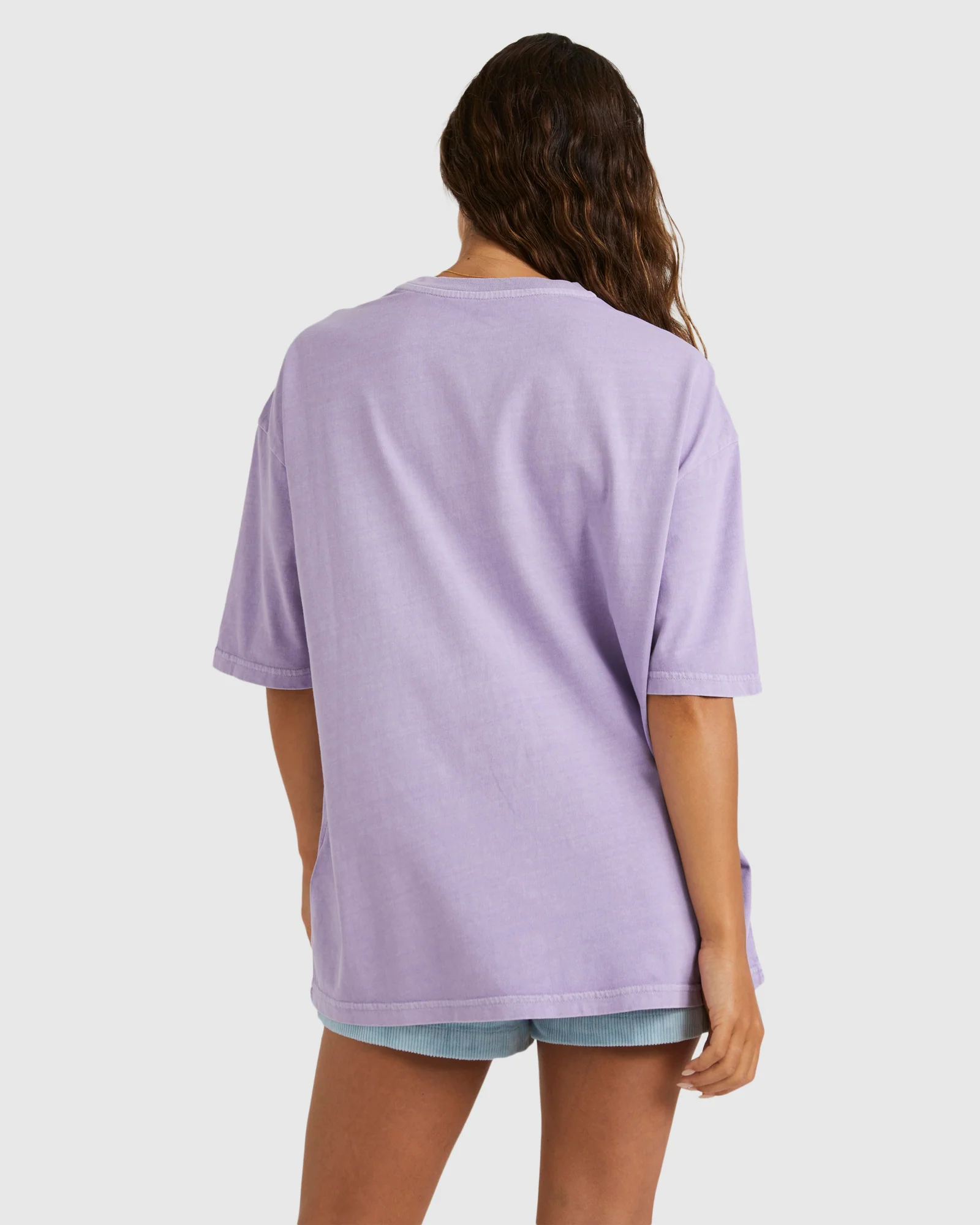 Womens Lilac Throwback T-Shirt - Image 3