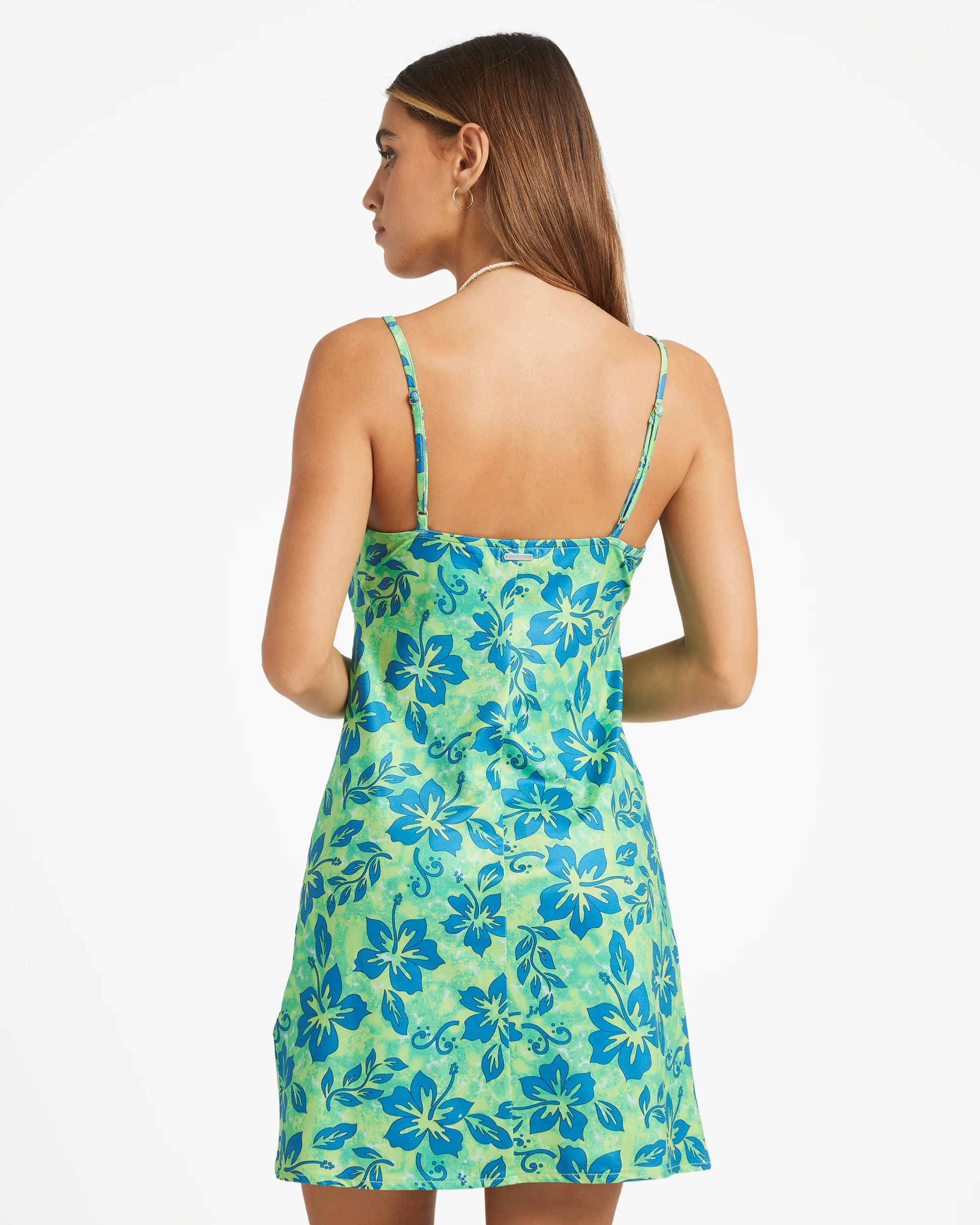 Womens Lime Crush Mini Dress - Image 3