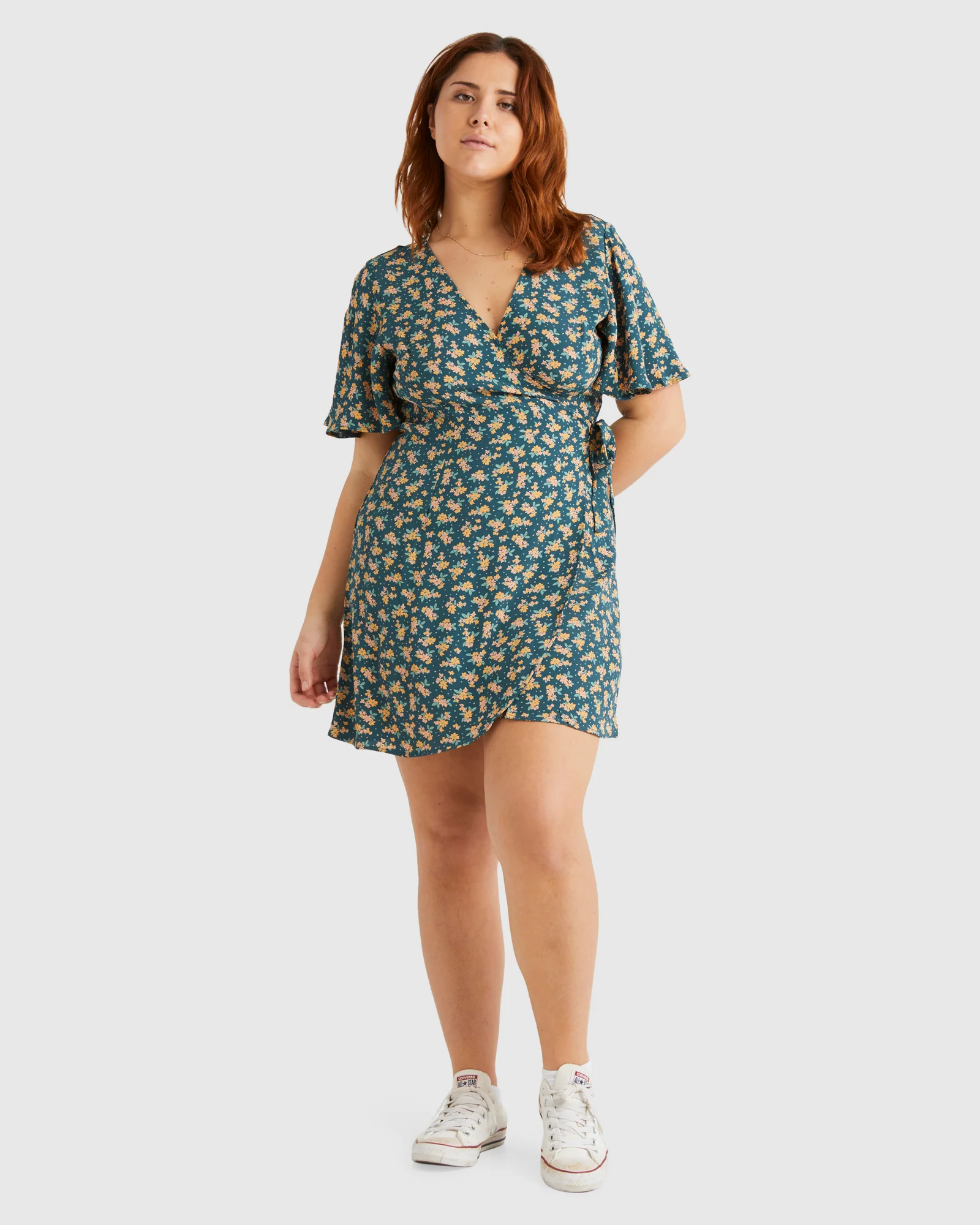 Womens Lost Days Wrap Dress - Image 4