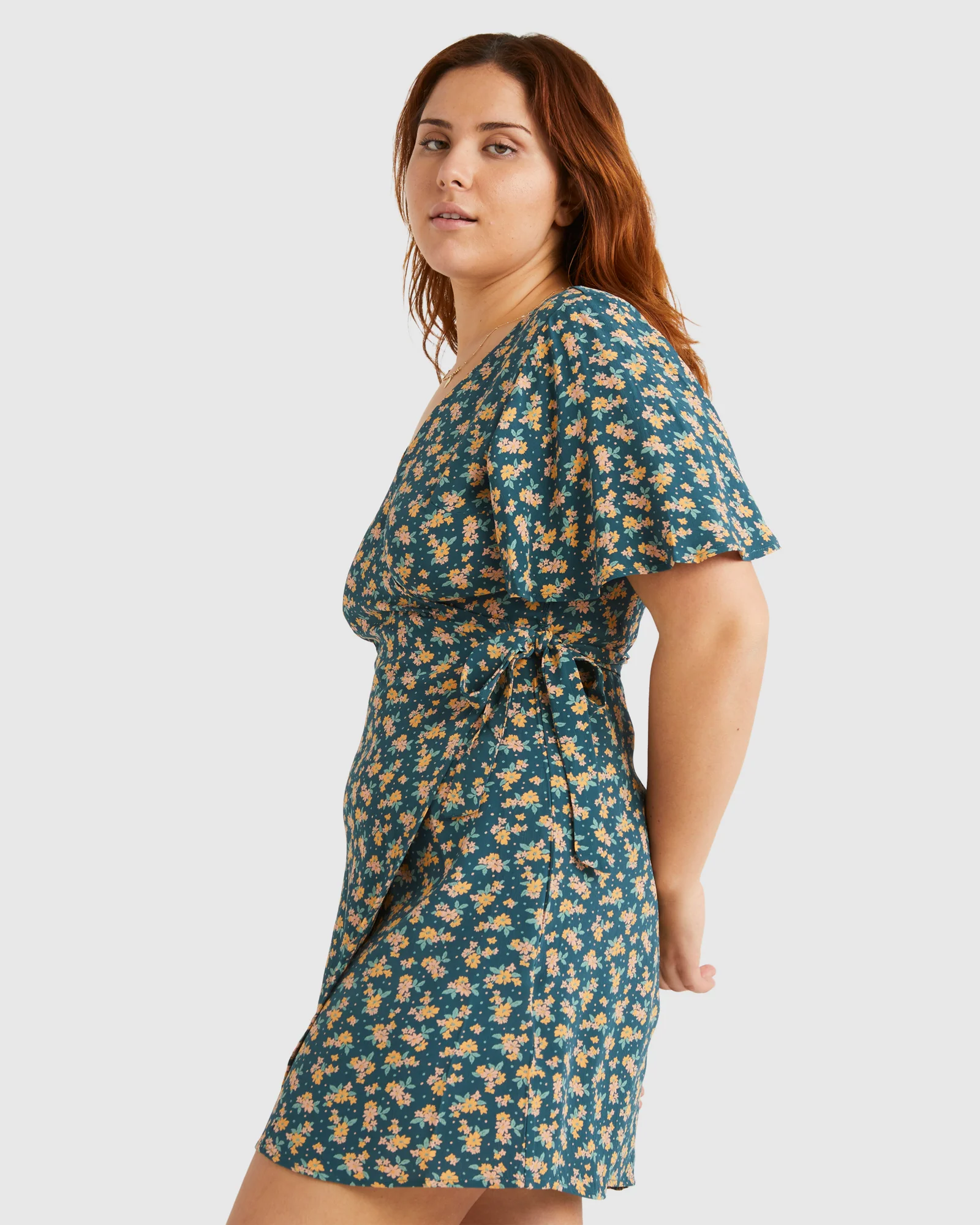 Womens Lost Days Wrap Dress - Image 5