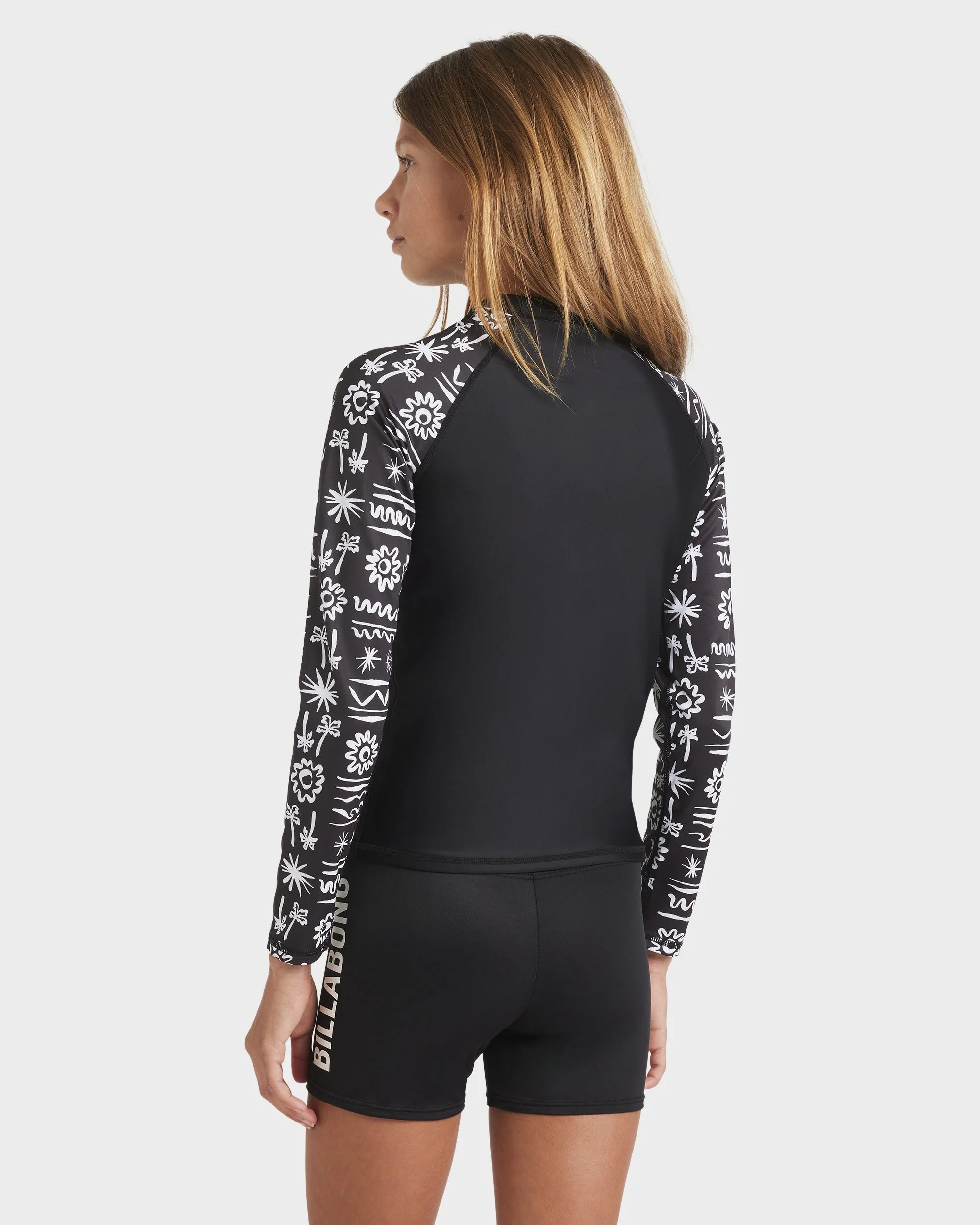Girls 6-16 Lost On You Long Sleeve Rash Vest - Image 2