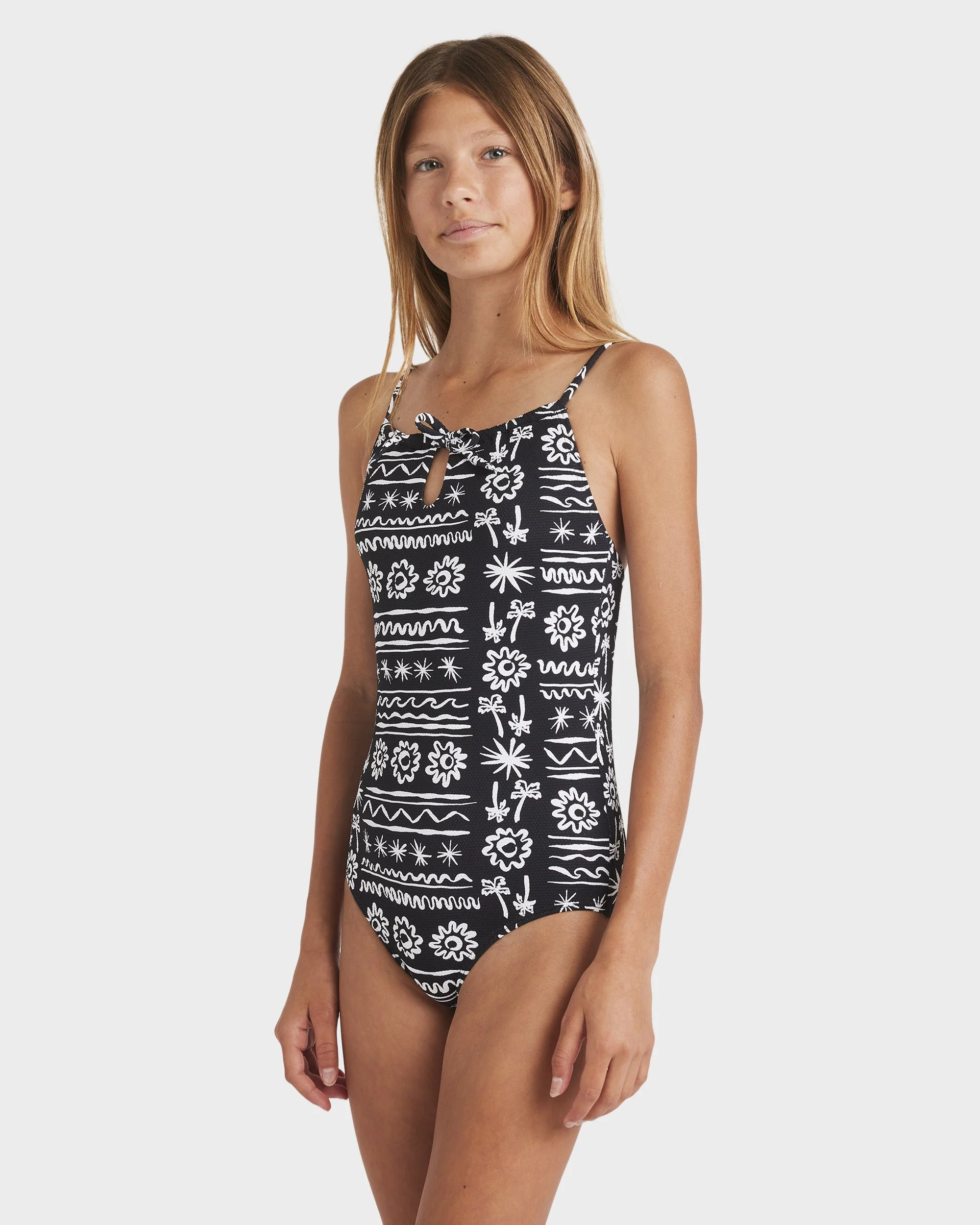Girls 6-14 Lost On You One Piece Swimsuit - Image 5