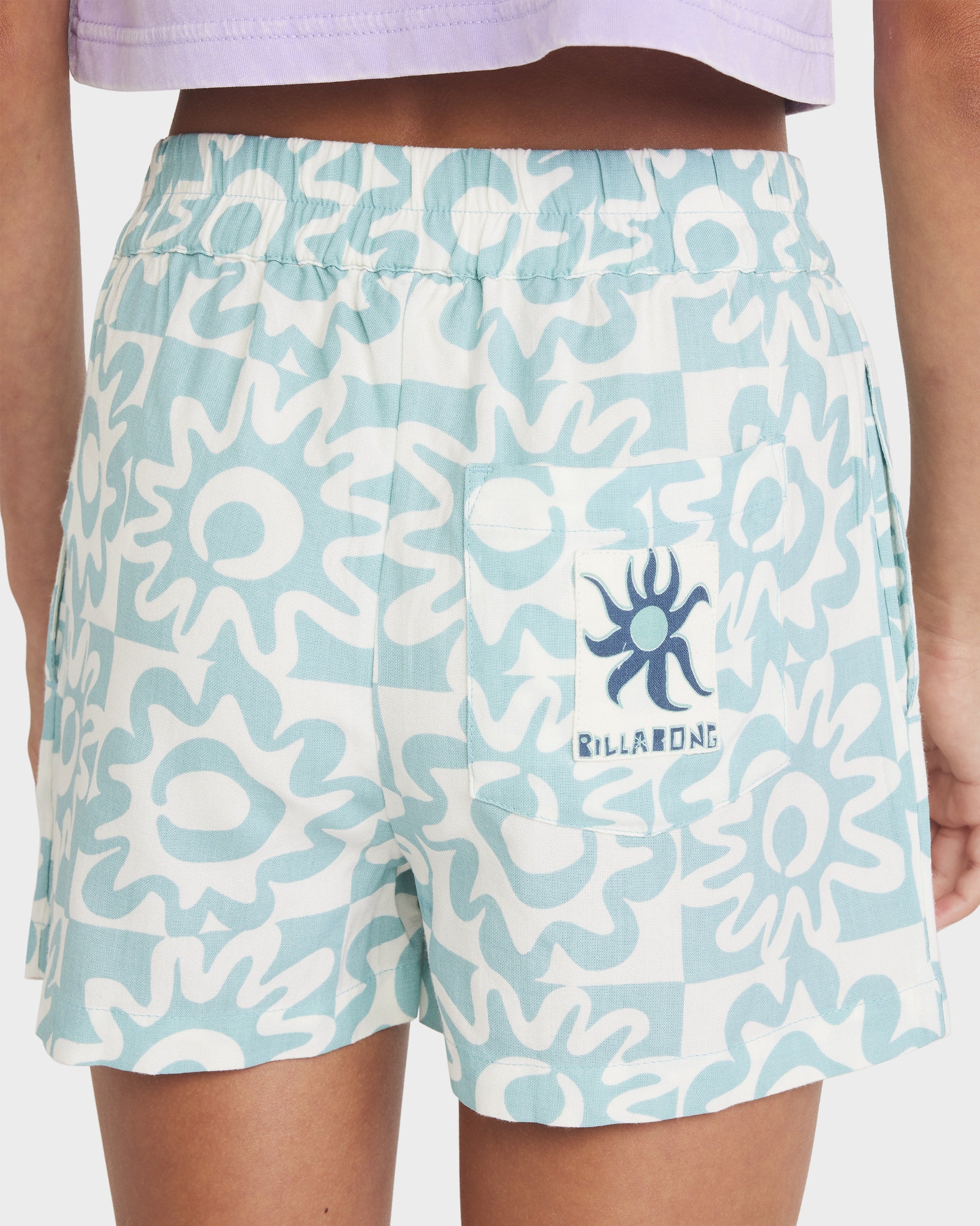 Girls 6-16 Lost On You Elastic Waist Shorts - Image 3
