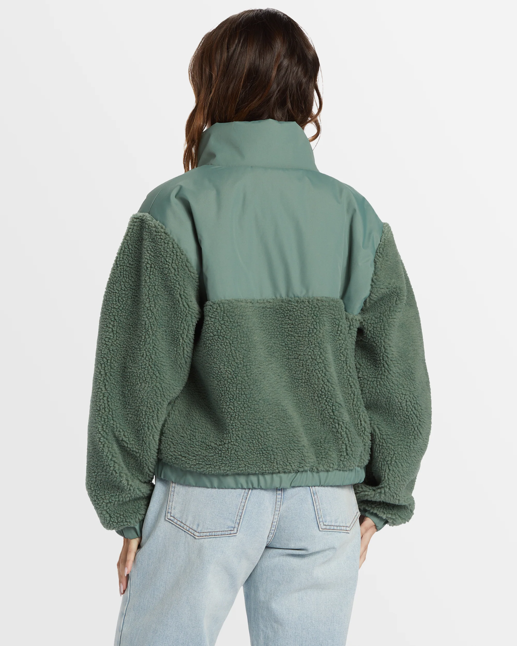 Womens Lost Trails Button Up Fleece Jacket - Image 3