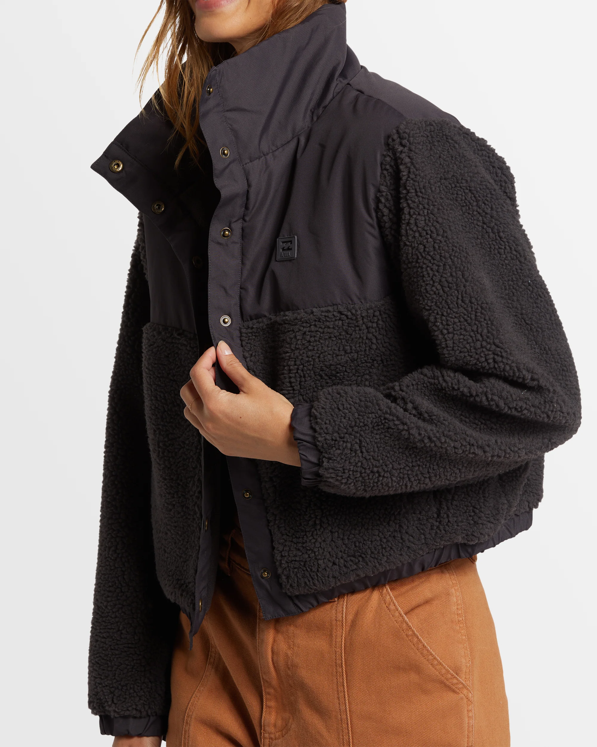 Womens Lost Trails Button Up Fleece Jacket - Image 5